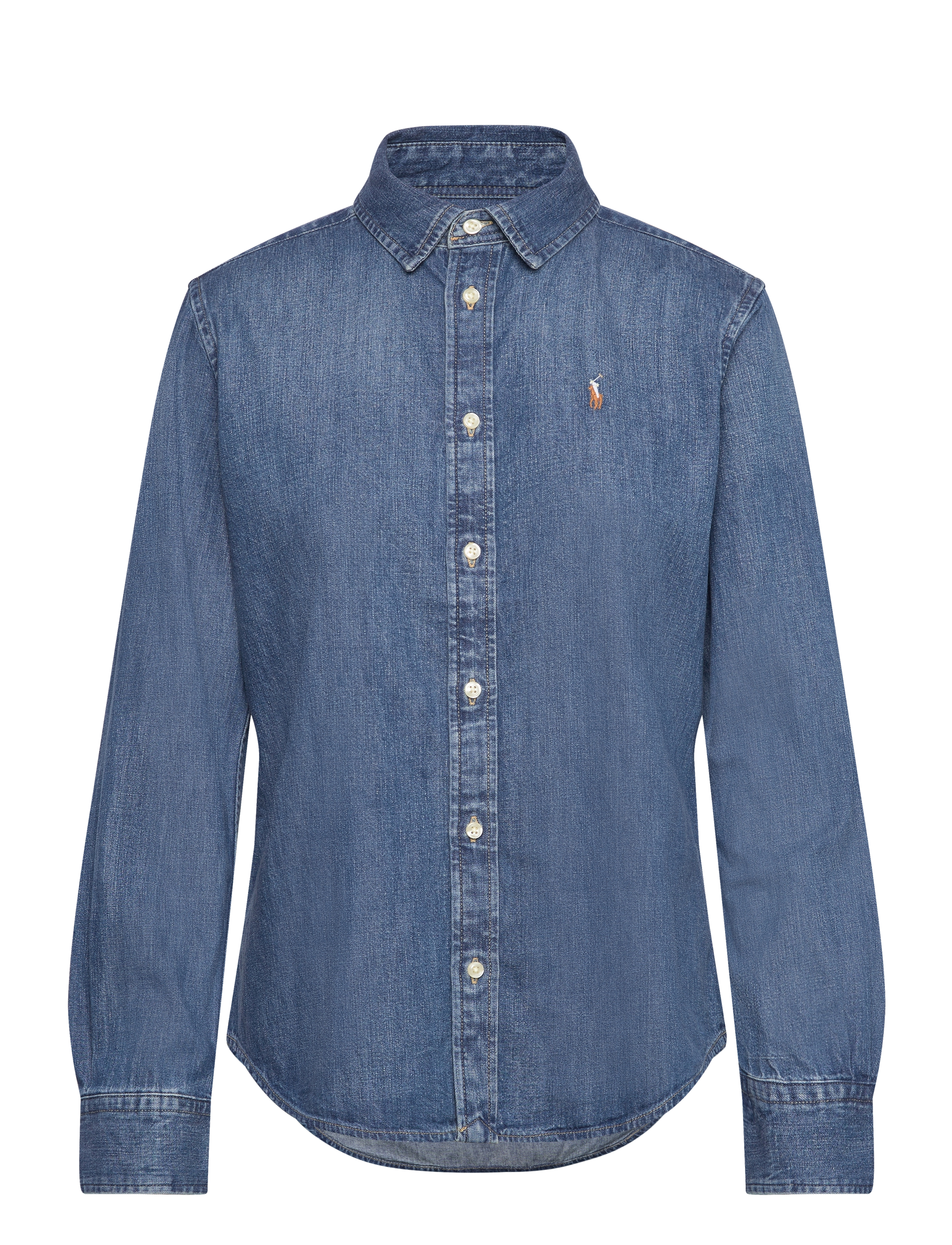 Polo Ralph Lauren Slim Fit Denim Shirt, 34, Shirts, Blau - Frauen
