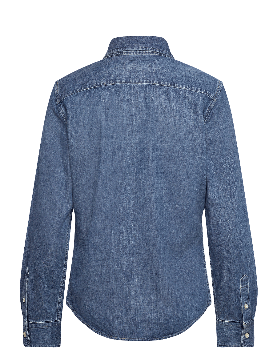 Polo Ralph Lauren - Slim Fit Denim Shirt - teksasärgid - merced wash - 1