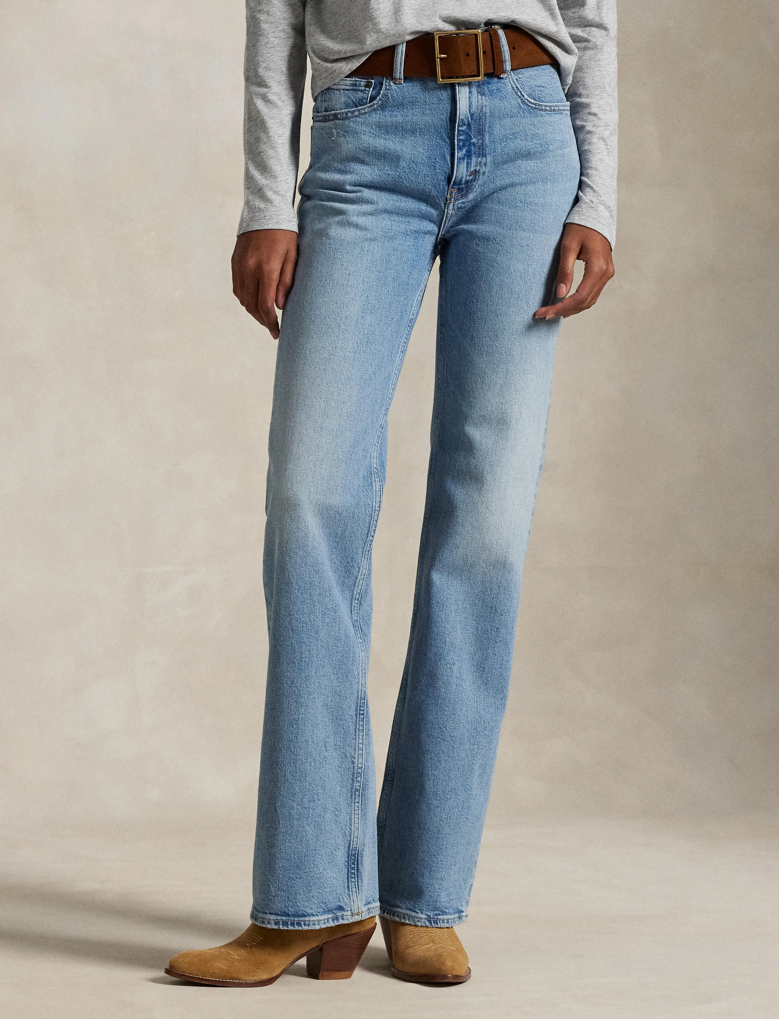 Polo Ralph Lauren Low Str Denim-Ful-Flr, 31, Jeans, Blau - Flares, Frauen