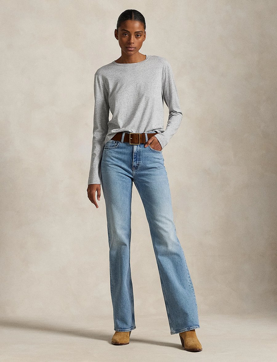 Polo Ralph Lauren - LOW STR DENIM-FUL-FLR - alt eriti laia säärega teksad - bruini wash - 3