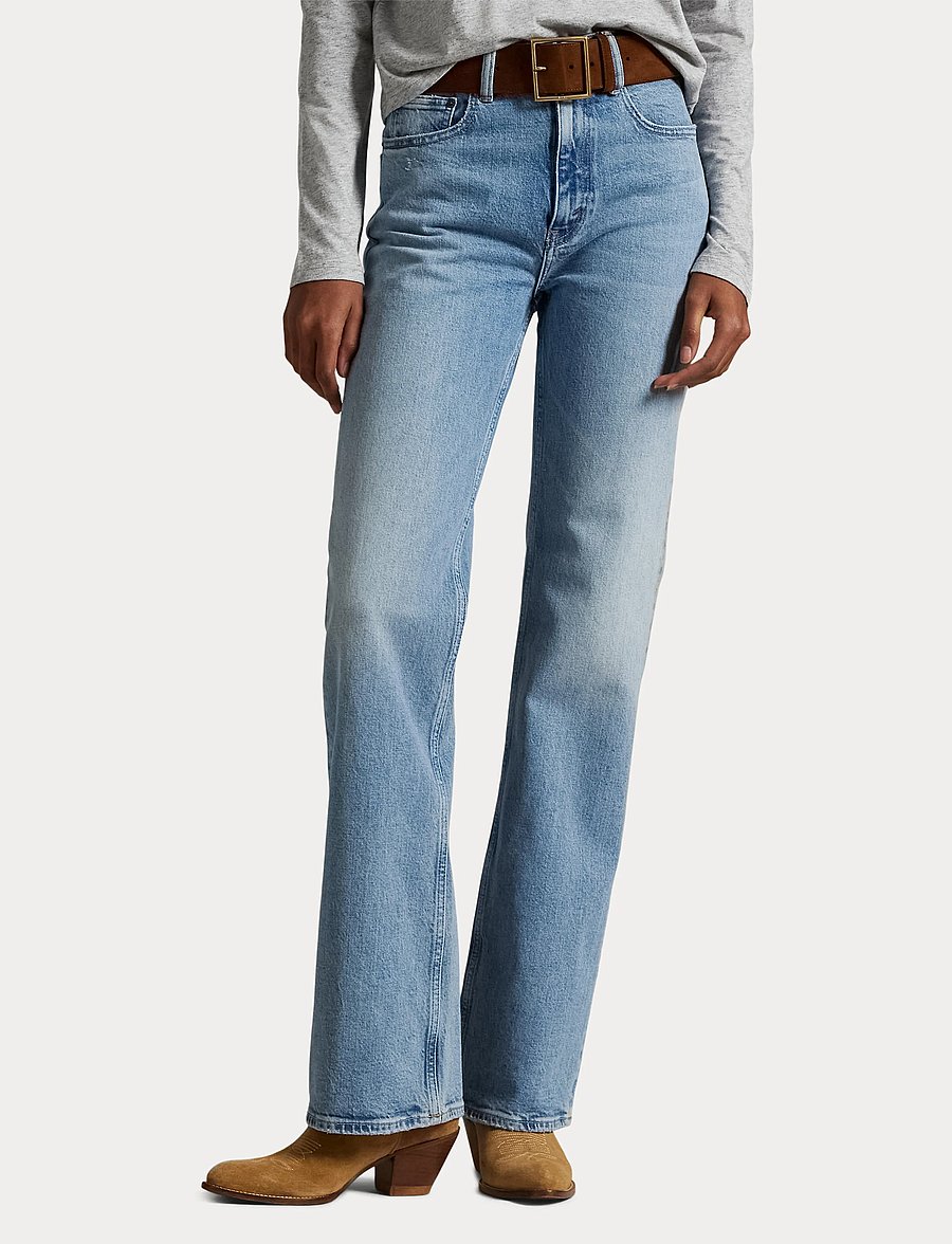 Polo Ralph Lauren - LOW STR DENIM-FUL-FLR - alt eriti laia säärega teksad - bruini wash - 5