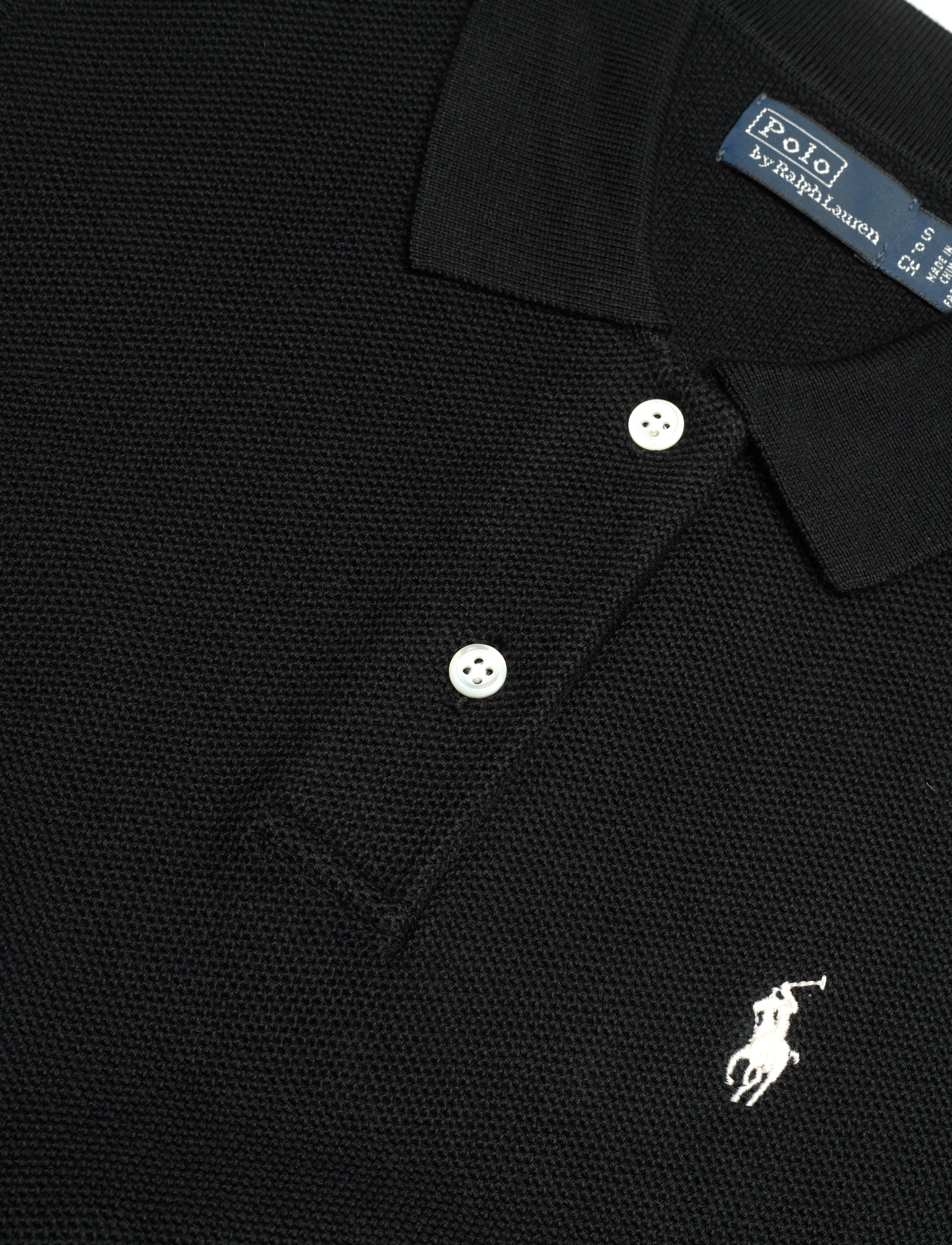 Polo Ralph Lauren - Cotton Cropped Sleeveless Polo Sweater - poloskjorter - polo black - 2
