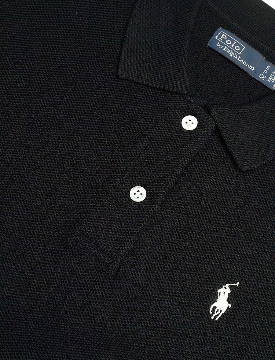 Polo Ralph Lauren - Cotton Cropped Sleeveless Polo Sweater - Ärmellose tops - polo black - 2