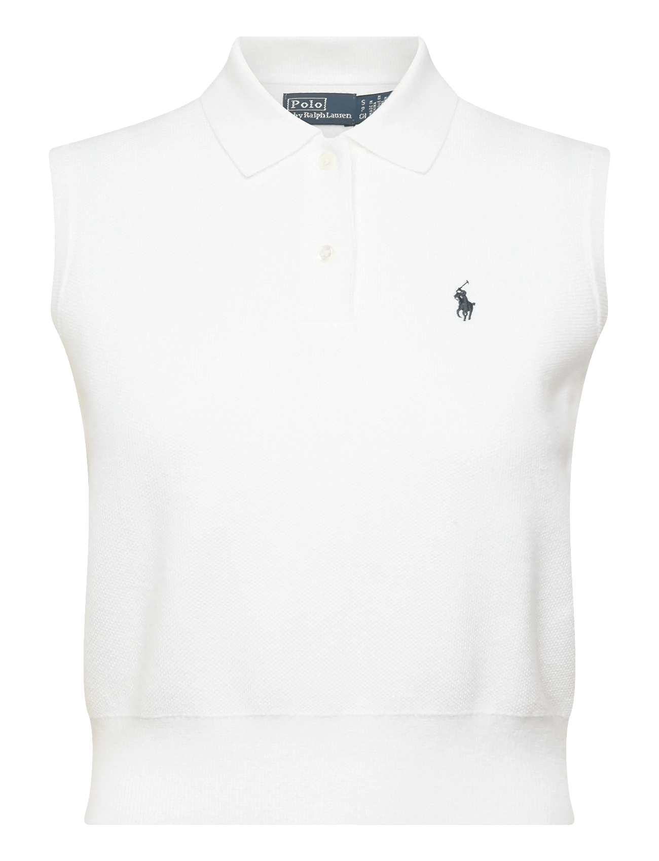 Polo Ralph Lauren | Cotton Cropped Sleeveless Polo Sweater | XL