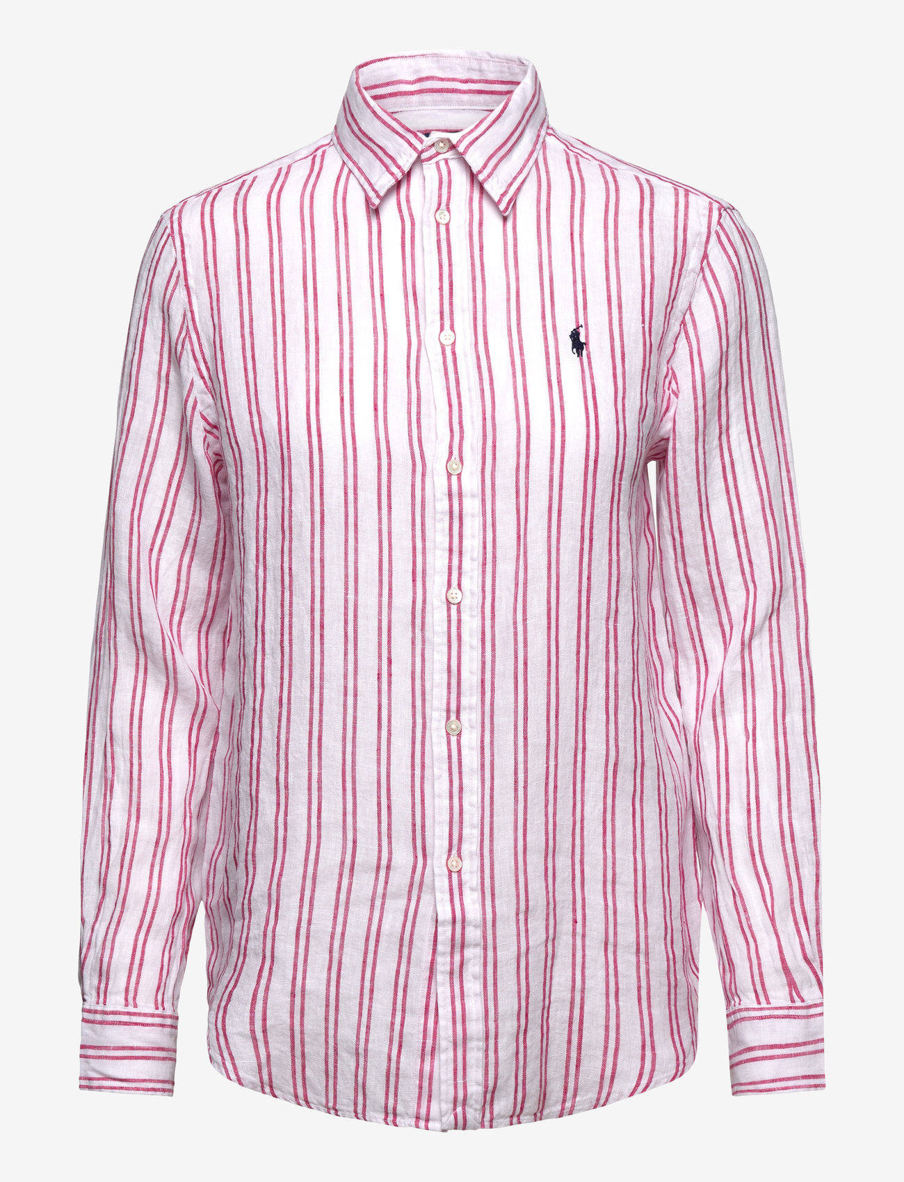 Polo Ralph Lauren - Classic Fit Striped Linen Shirt - leinenhemden - 1879b white/red - 0