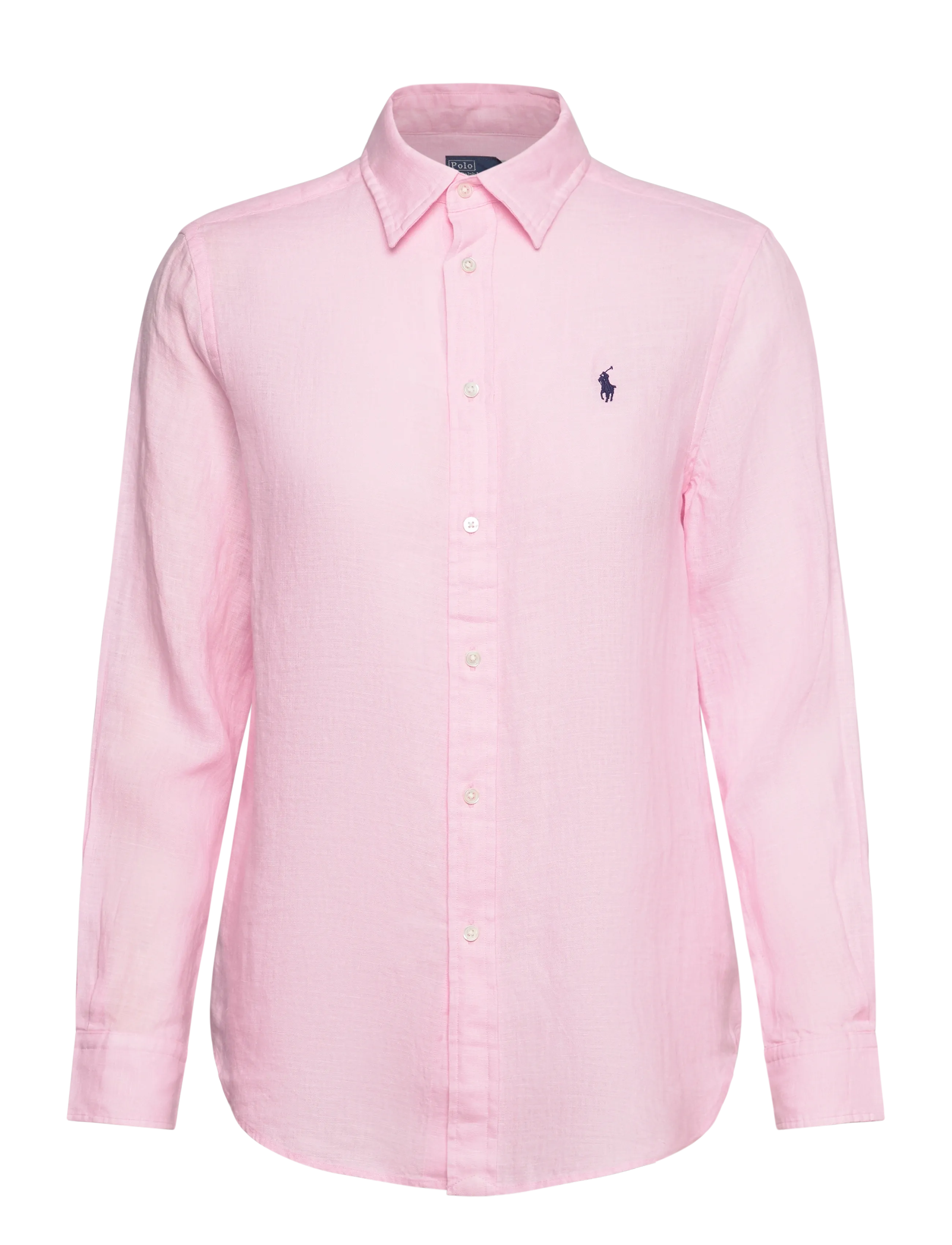 Classic Fit Linen Shirt - CARMEL PINK