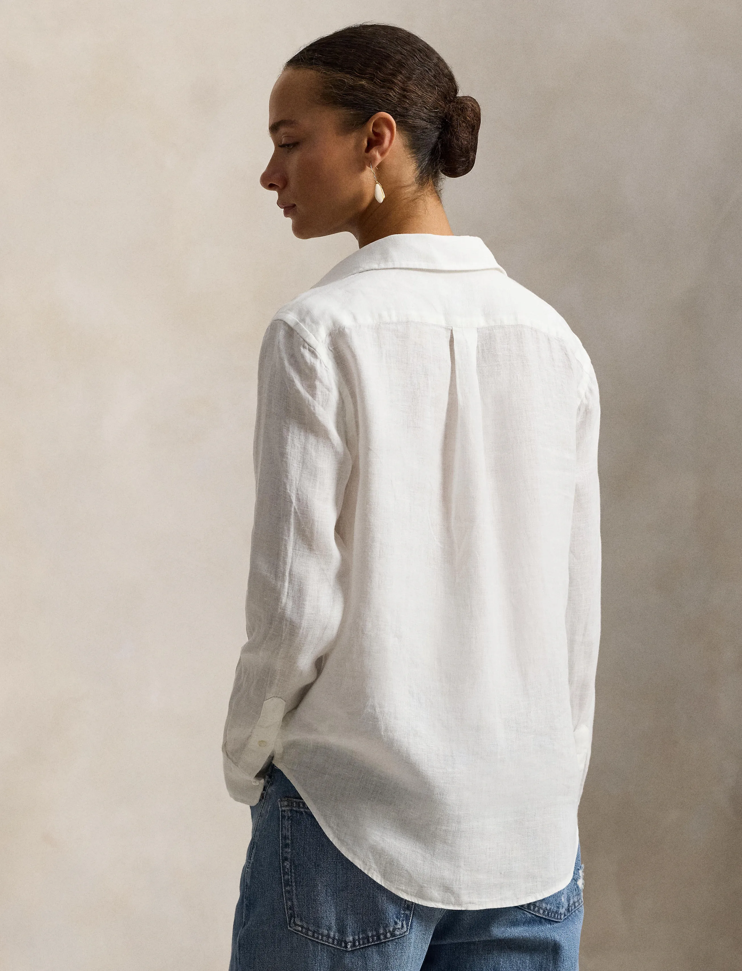 Polo Ralph Lauren - Classic Fit Linen Shirt - chemises en jeans - classic oxford wh - 2