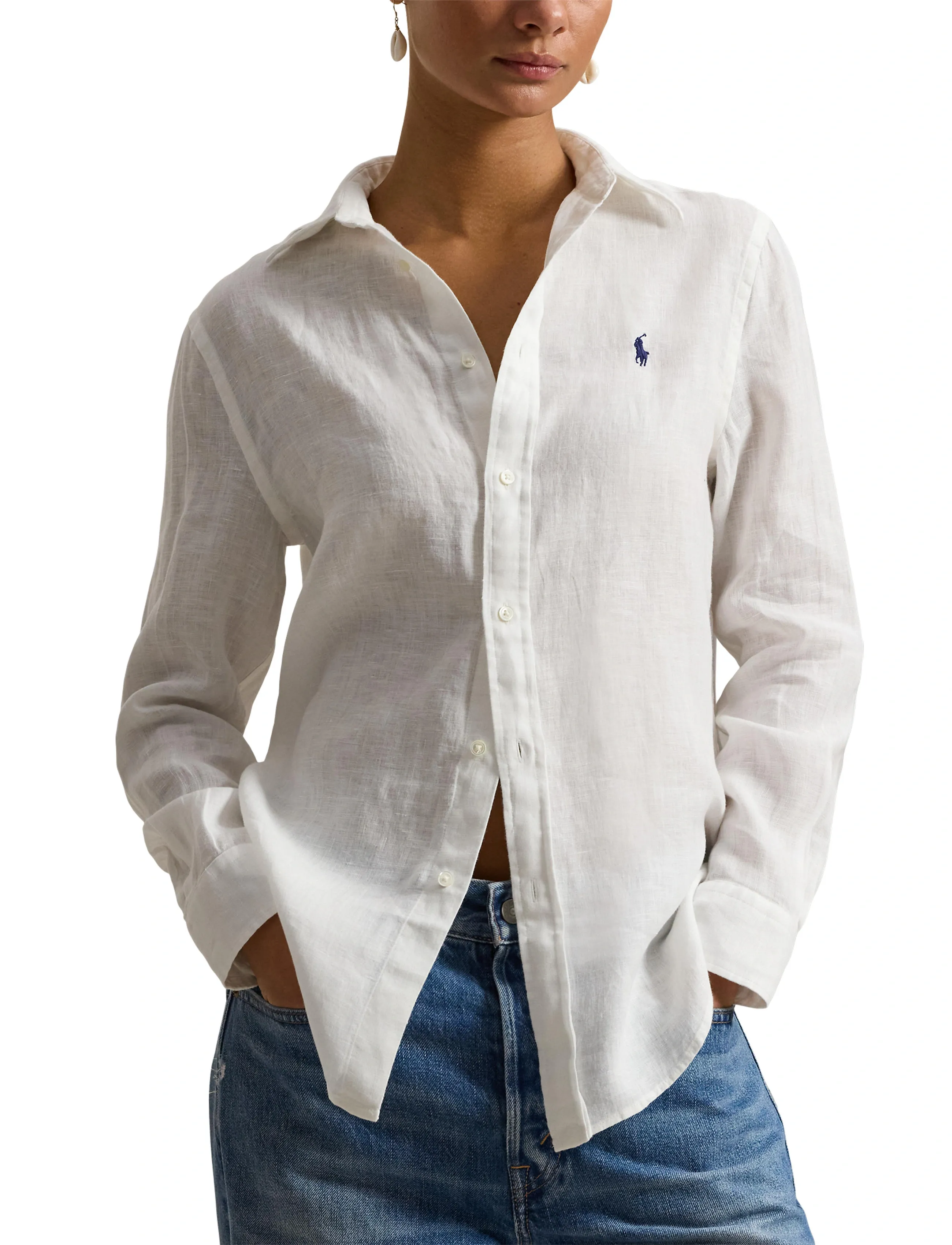 Polo Ralph Lauren Classic Fit Linen Shirt skjortor & blusar dam – bild 5