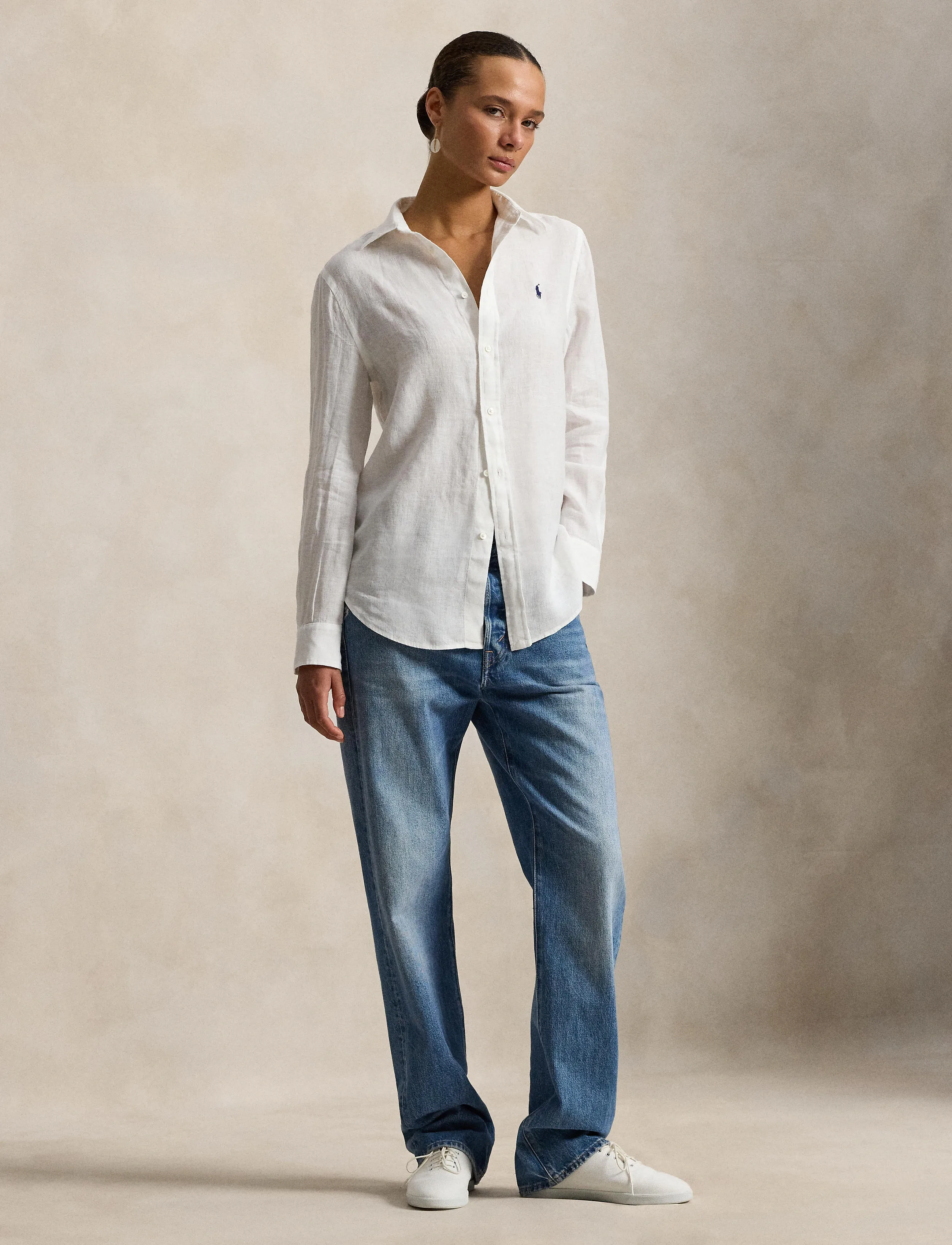 Polo Ralph Lauren - Classic Fit Linen Shirt - chemises en jeans - classic oxford wh - 4