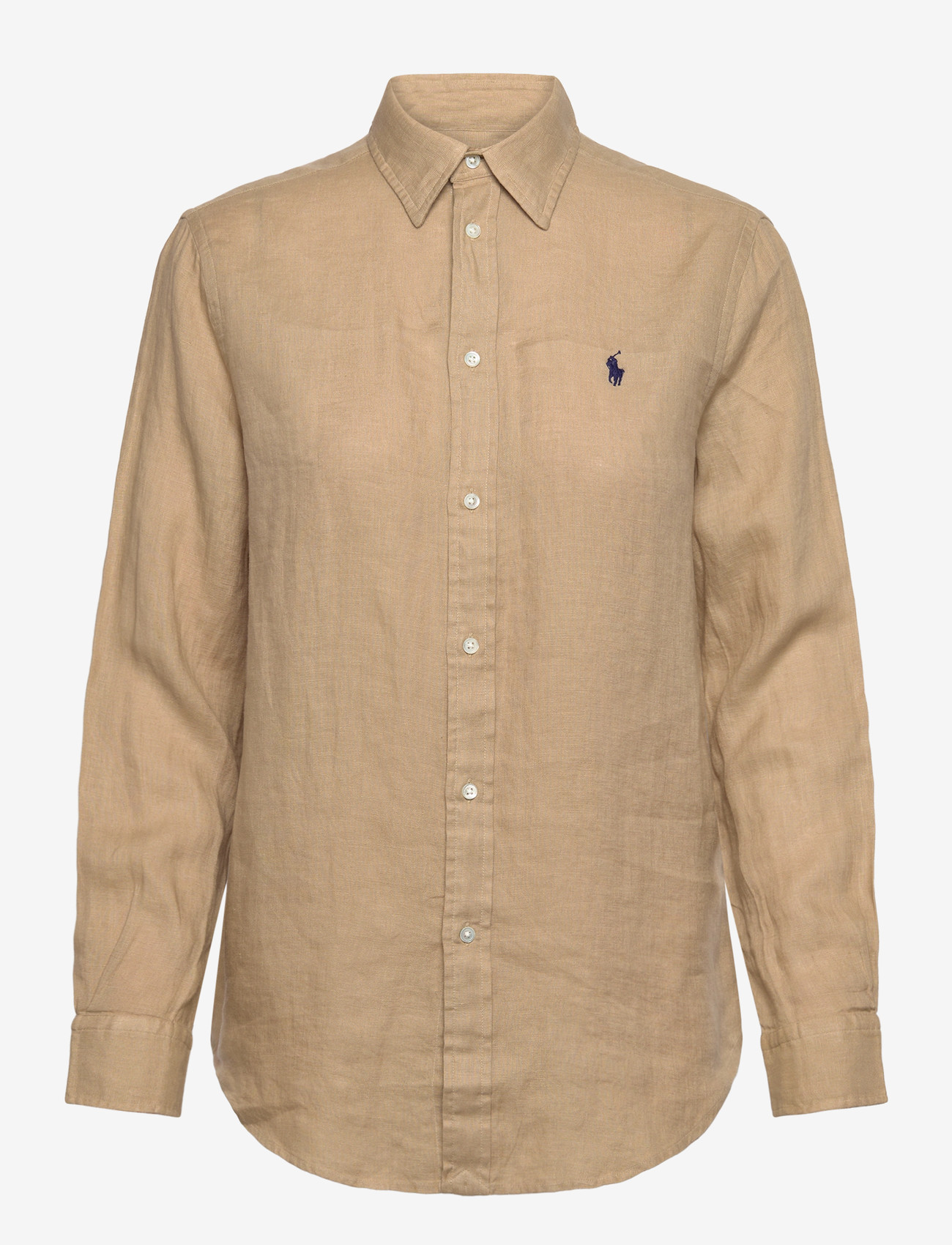 Polo Ralph Lauren - Classic Fit Linen Shirt - jeansskjortor - coastal beige - 0