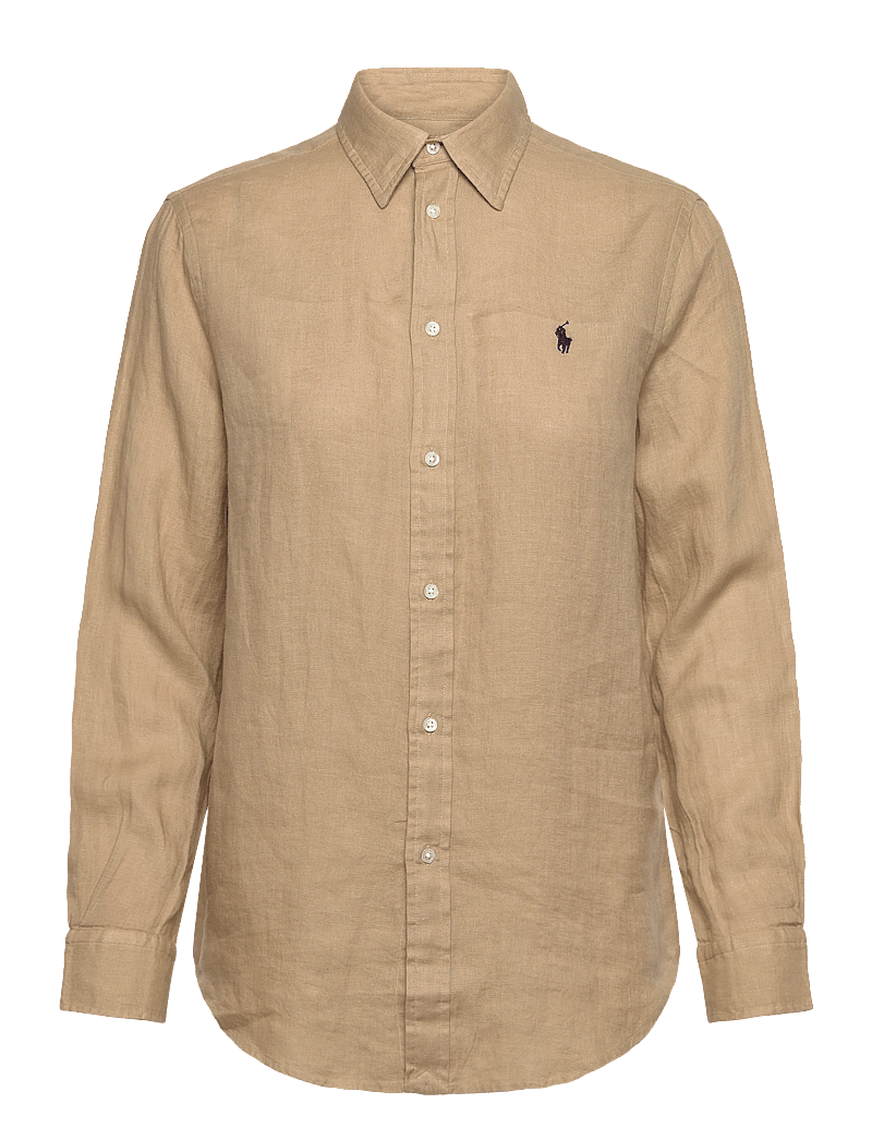 Polo Ralph Lauren - Classic Fit Linen Shirt - jeansskjortor - coastal beige - 0