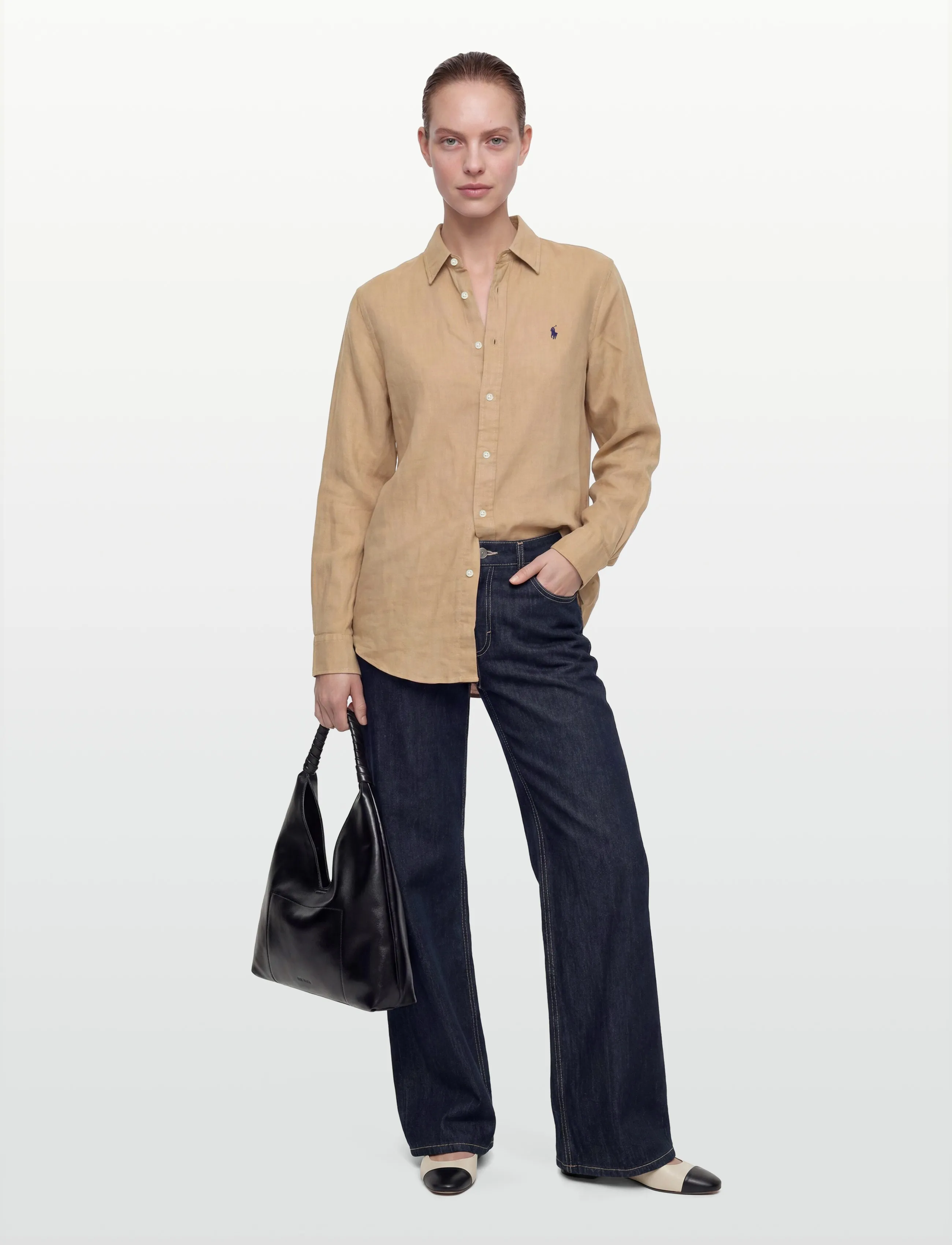 Polo Ralph Lauren Classic Fit Linen Shirt - Shirts - COASTAL BEIGE / beige