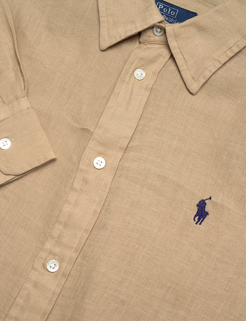 Polo Ralph Lauren - Classic Fit Linen Shirt - jeansskjortor - coastal beige - 2
