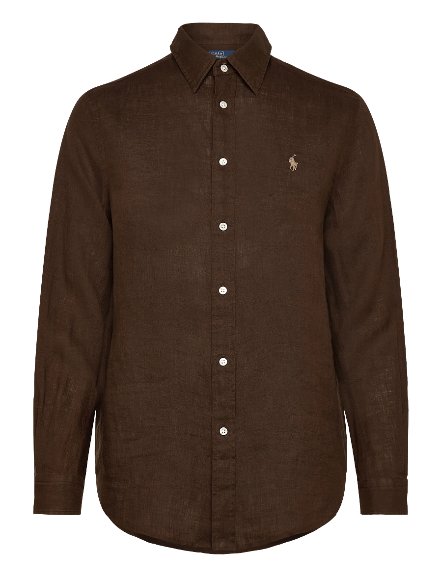 Polo Ralph Lauren - Classic Fit Linen Shirt - jeanshemden - dark brown - 1