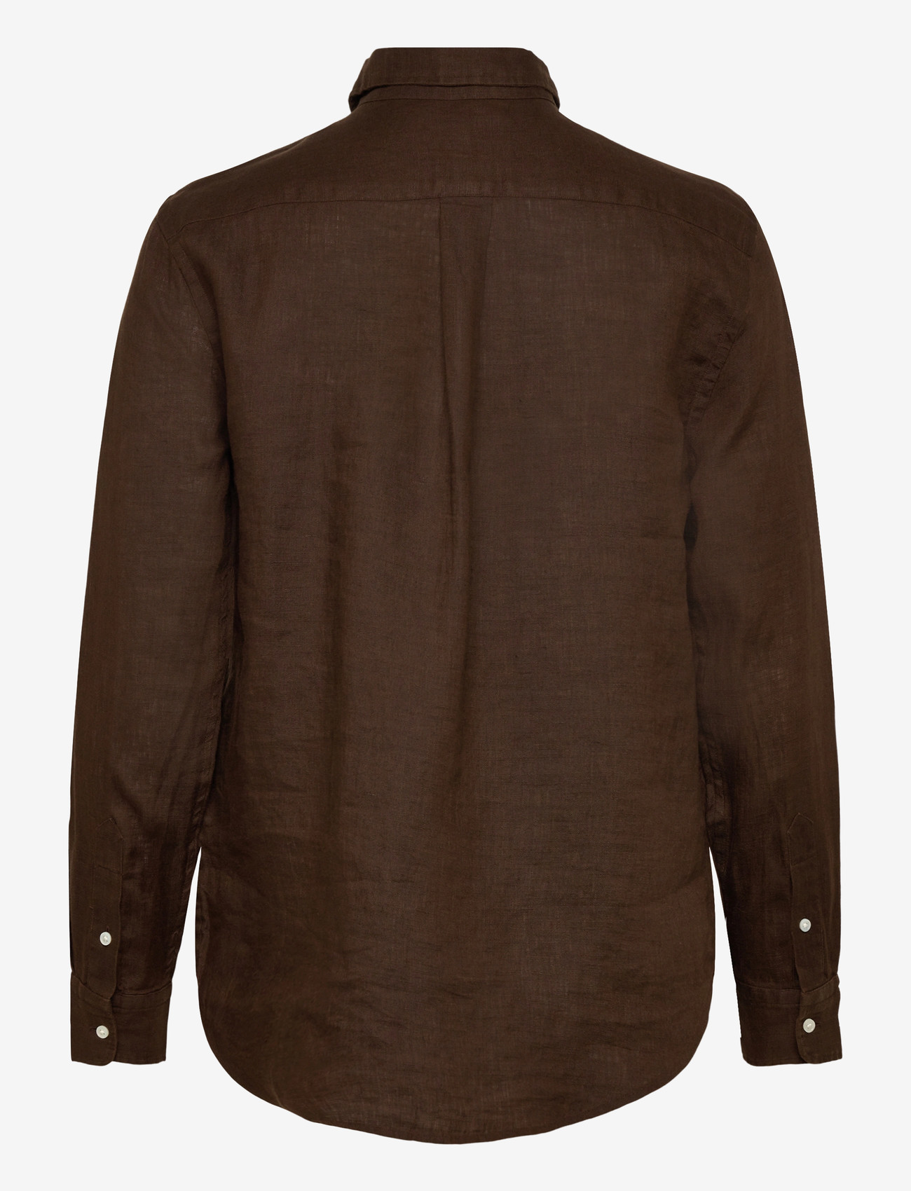 Polo Ralph Lauren - Classic Fit Linen Shirt - denimskjorter - dark brown - 1