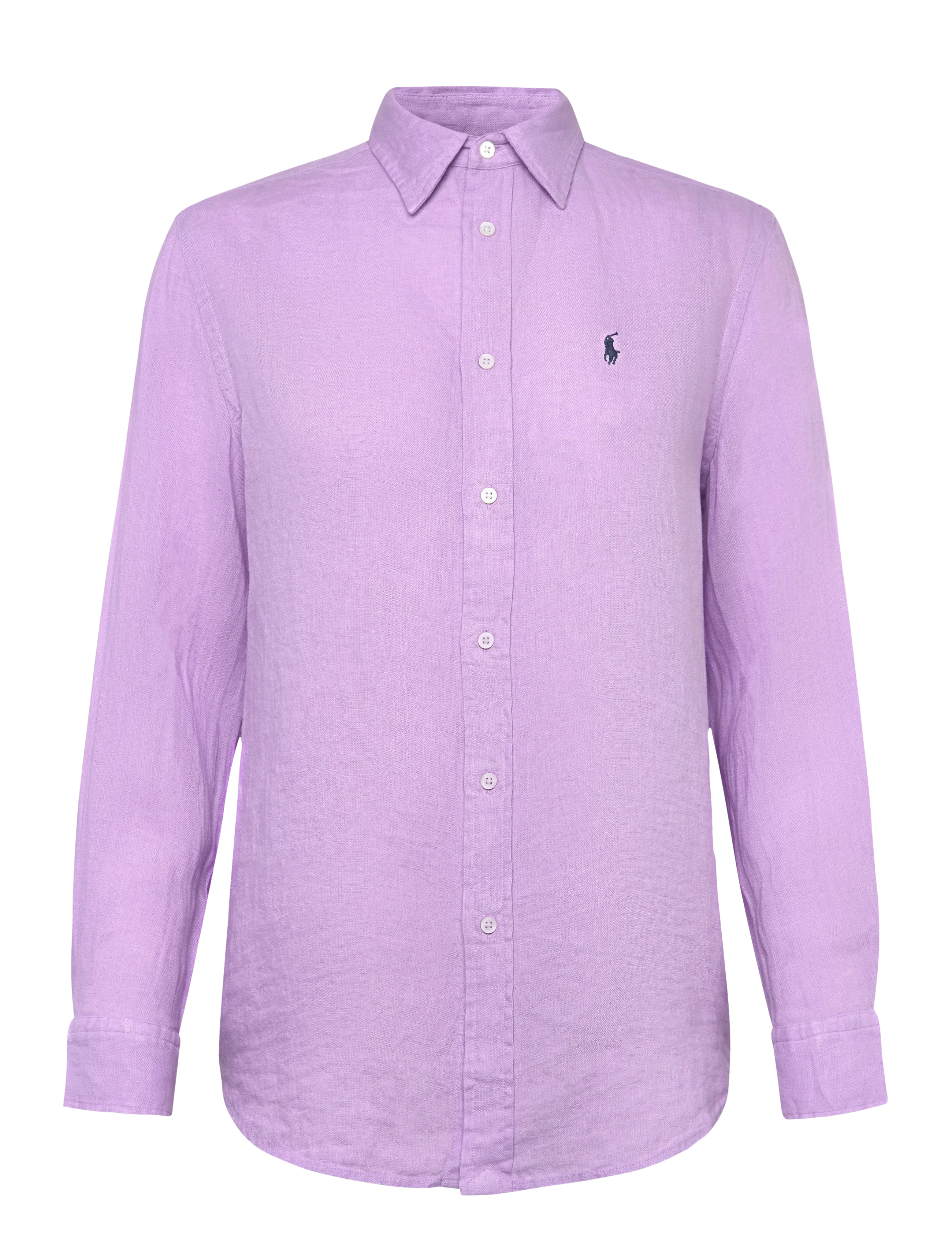 Classic Fit Linen Shirt - LIGHT MAUVE
