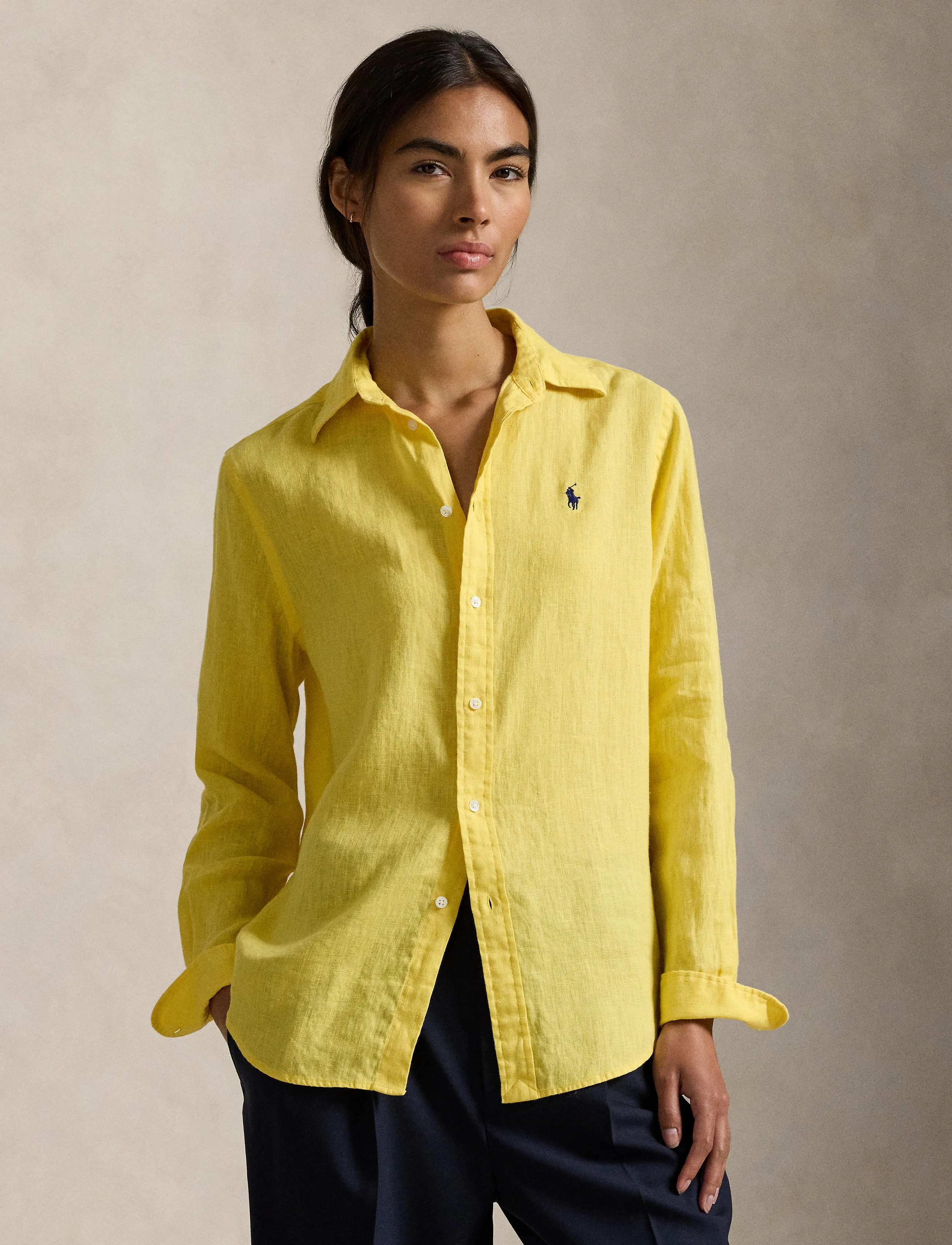 Polo Ralph Lauren - Classic Fit Linen Shirt - denimskjorter - oasis yellow - 3