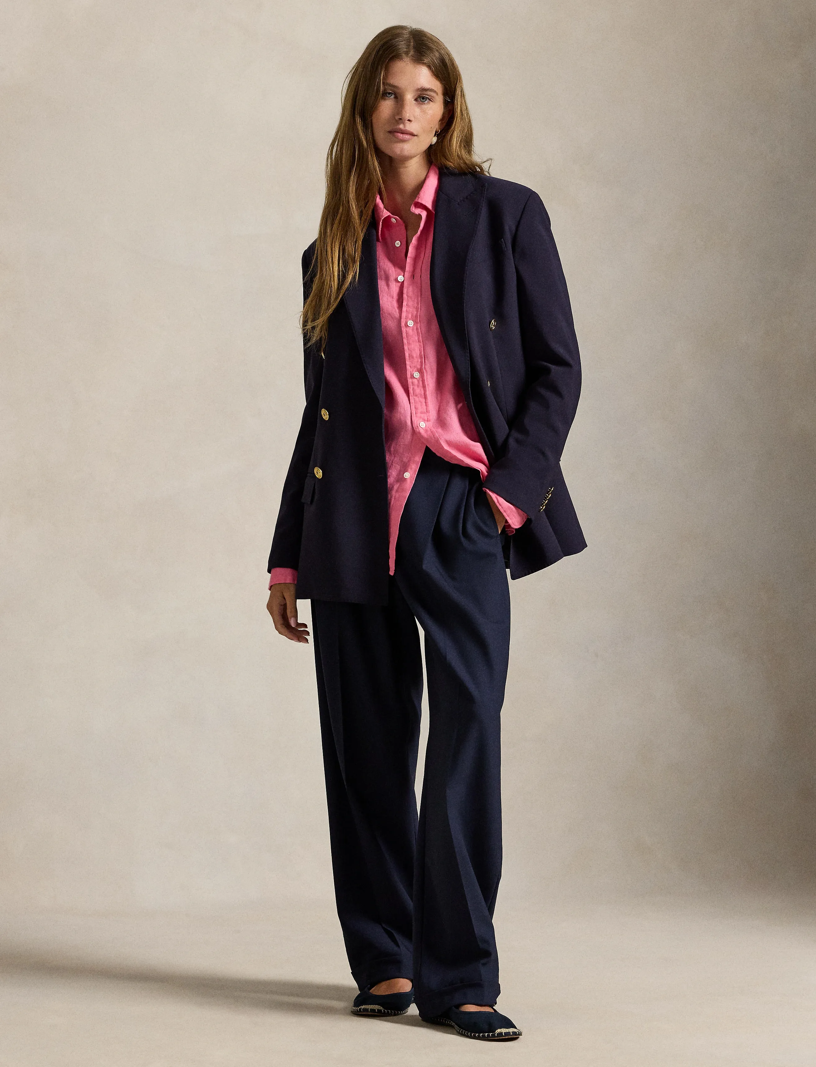 Polo Ralph Lauren - Classic Fit Linen Shirt - jeanshemden - pink - 0