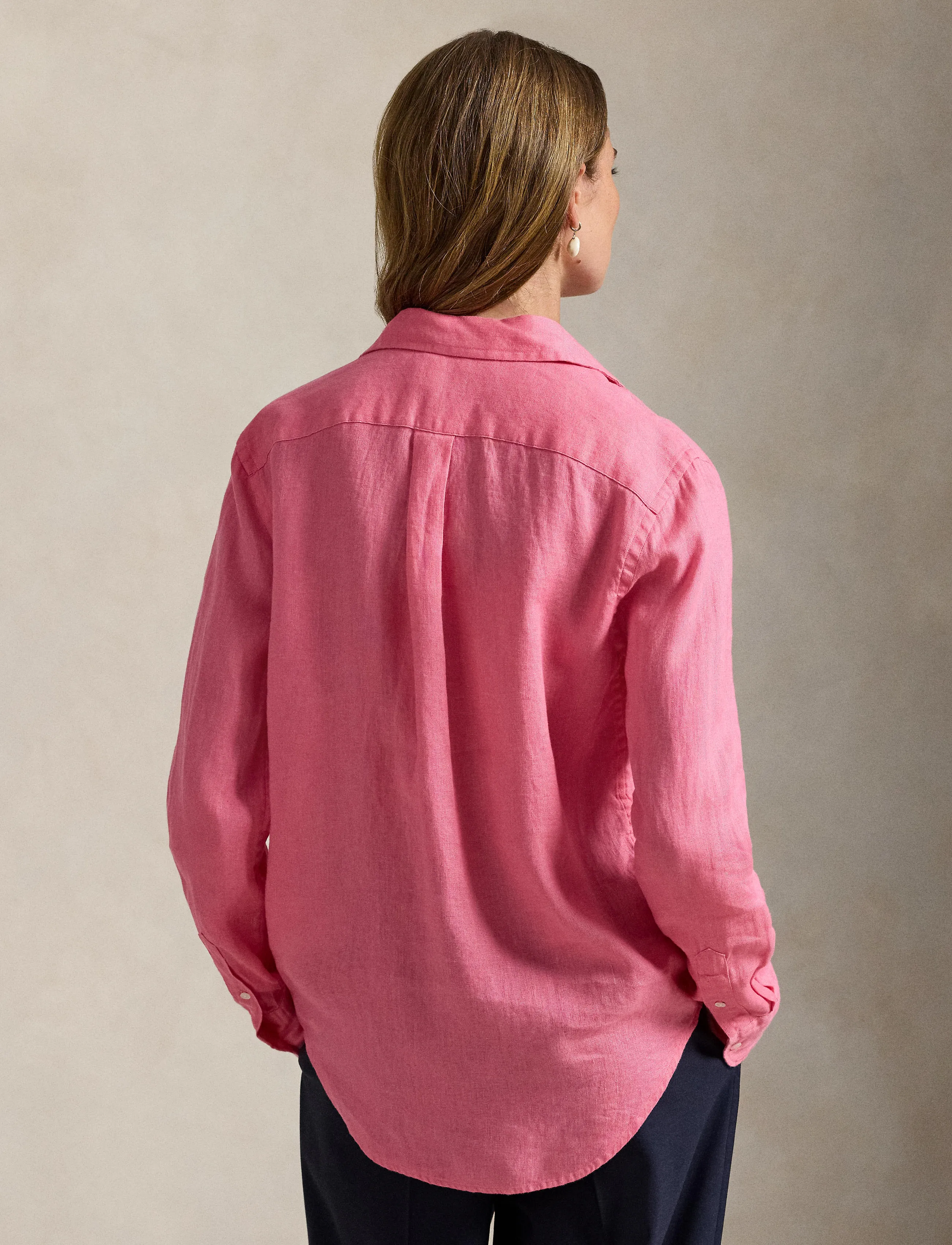 Polo Ralph Lauren - Classic Fit Linen Shirt - jeanshemden - pink - 4