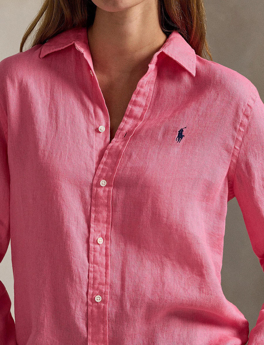 Polo Ralph Lauren - Classic Fit Linen Shirt - jeanshemden - pink - 5
