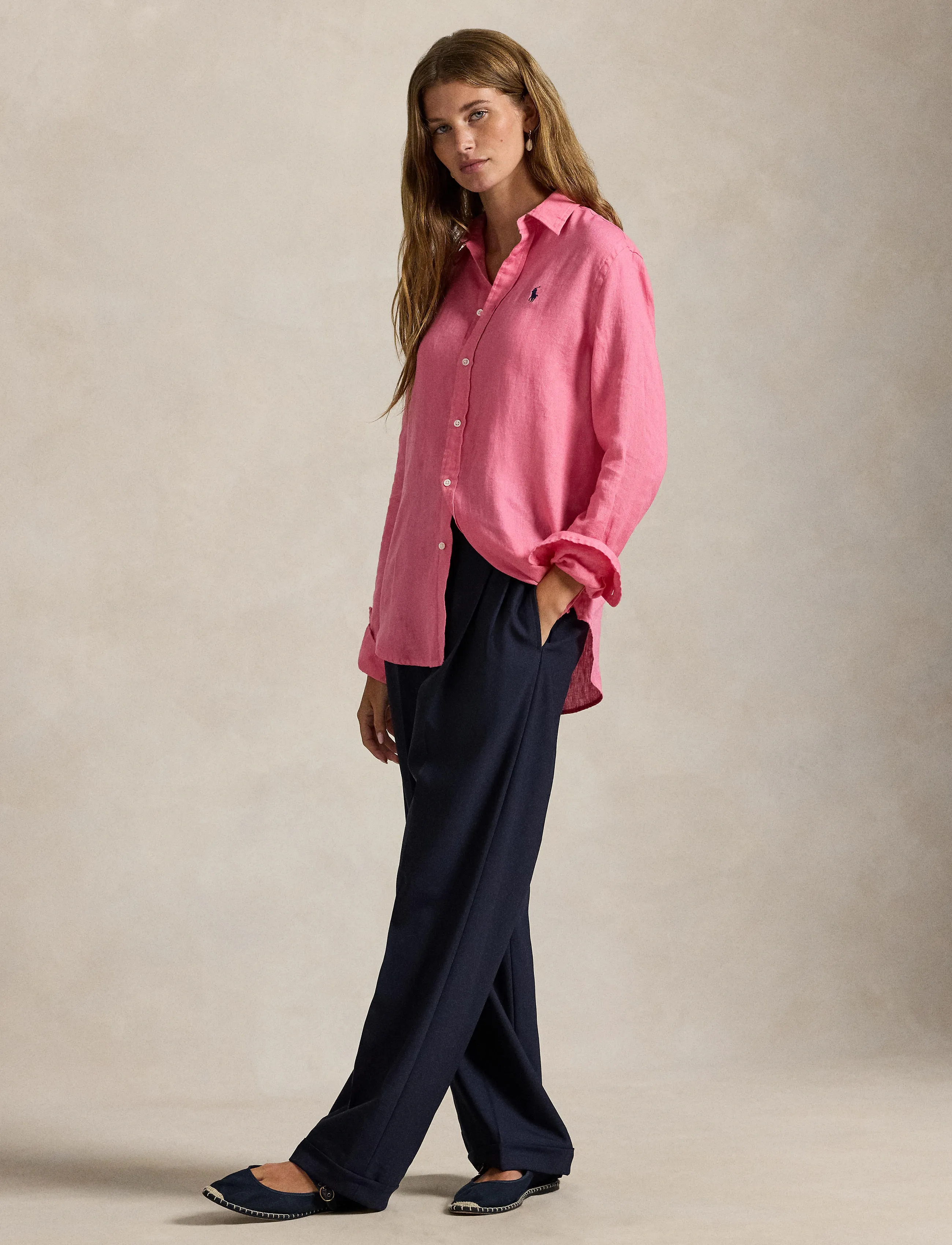 Polo Ralph Lauren - Classic Fit Linen Shirt - jeanshemden - pink - 3