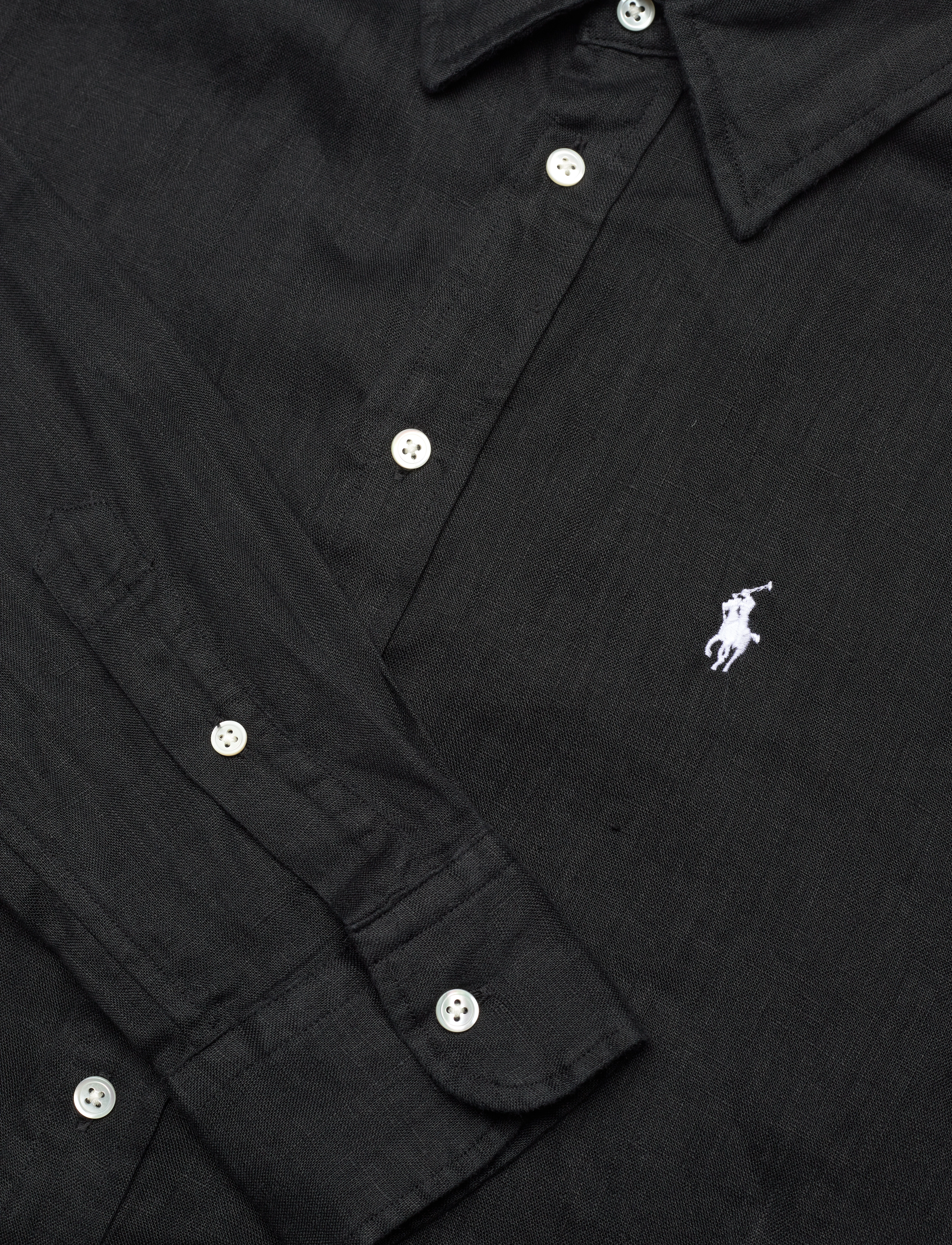 Polo Ralph Lauren - Classic Fit Linen Shirt - denimskjorter - polo black - 2