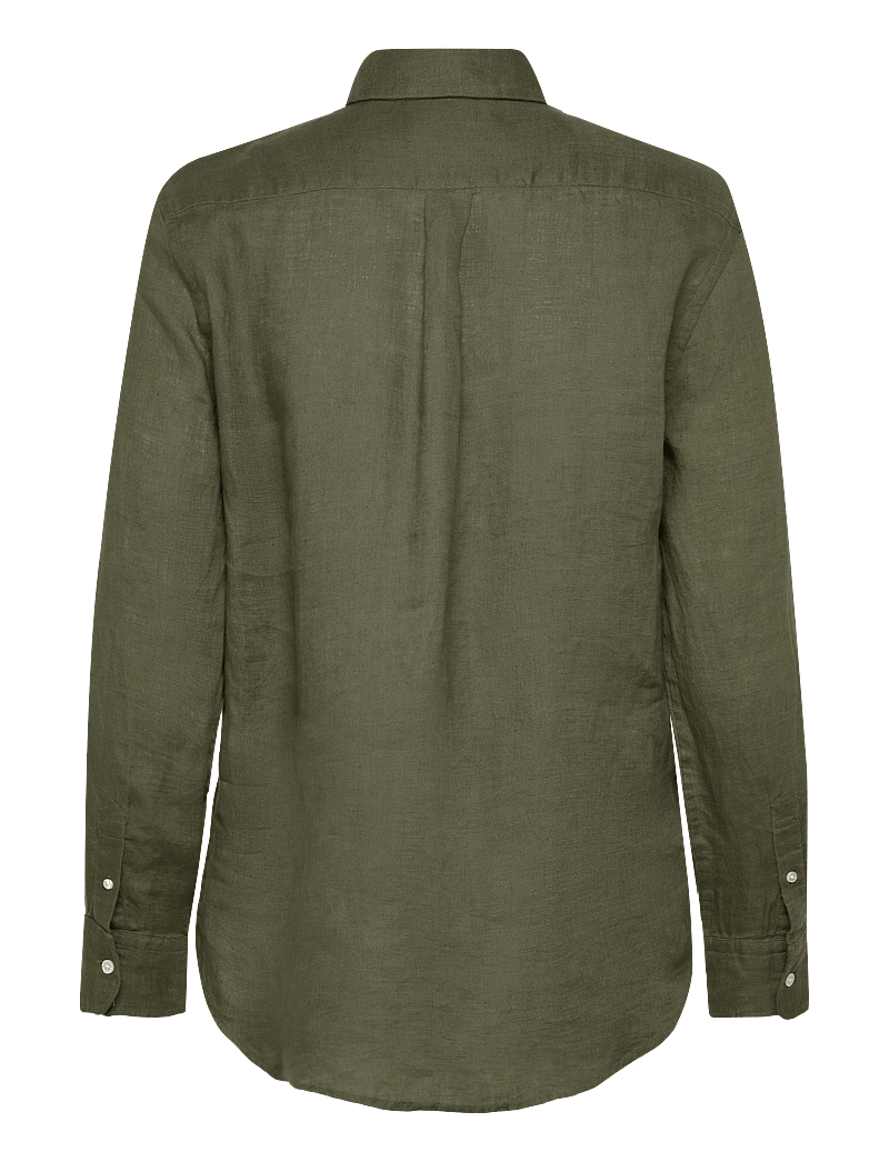 Polo Ralph Lauren - Classic Fit Linen Shirt - jeansskjortor - supply olive - 1