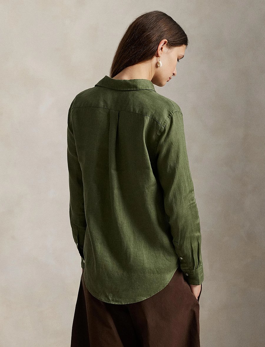 Polo Ralph Lauren - Classic Fit Linen Shirt - jeanshemden - supply olive - 3