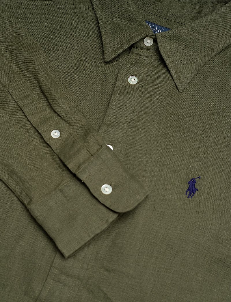 Polo Ralph Lauren - Classic Fit Linen Shirt - jeansskjortor - supply olive - 2