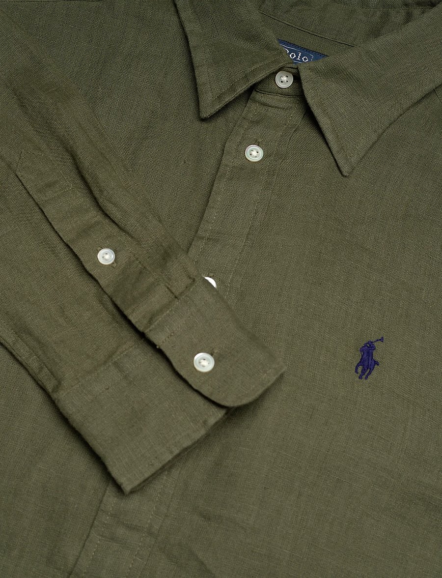 Polo Ralph Lauren - Classic Fit Linen Shirt - jeanshemden - supply olive - 5