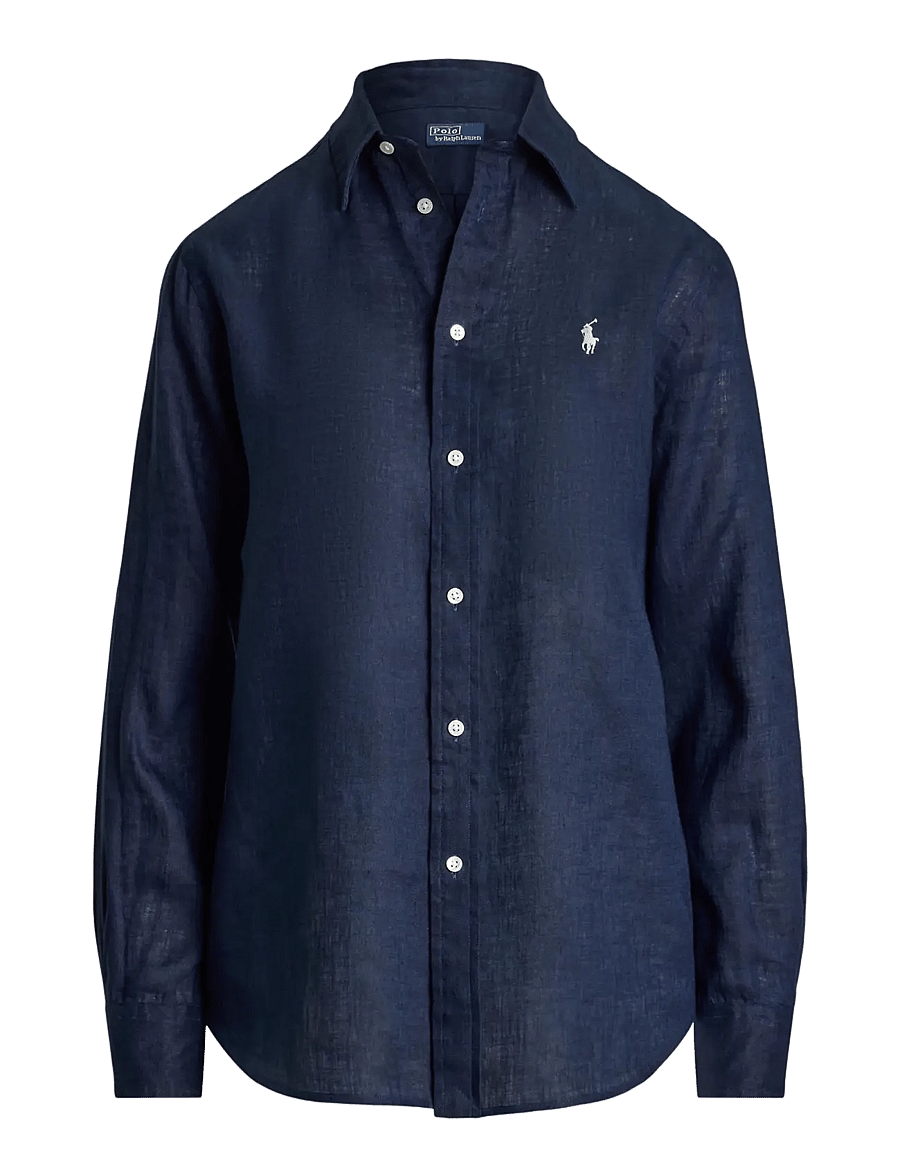 Polo Ralph Lauren - Classic Fit Linen Shirt - jeanshemden - tidal navy - 1