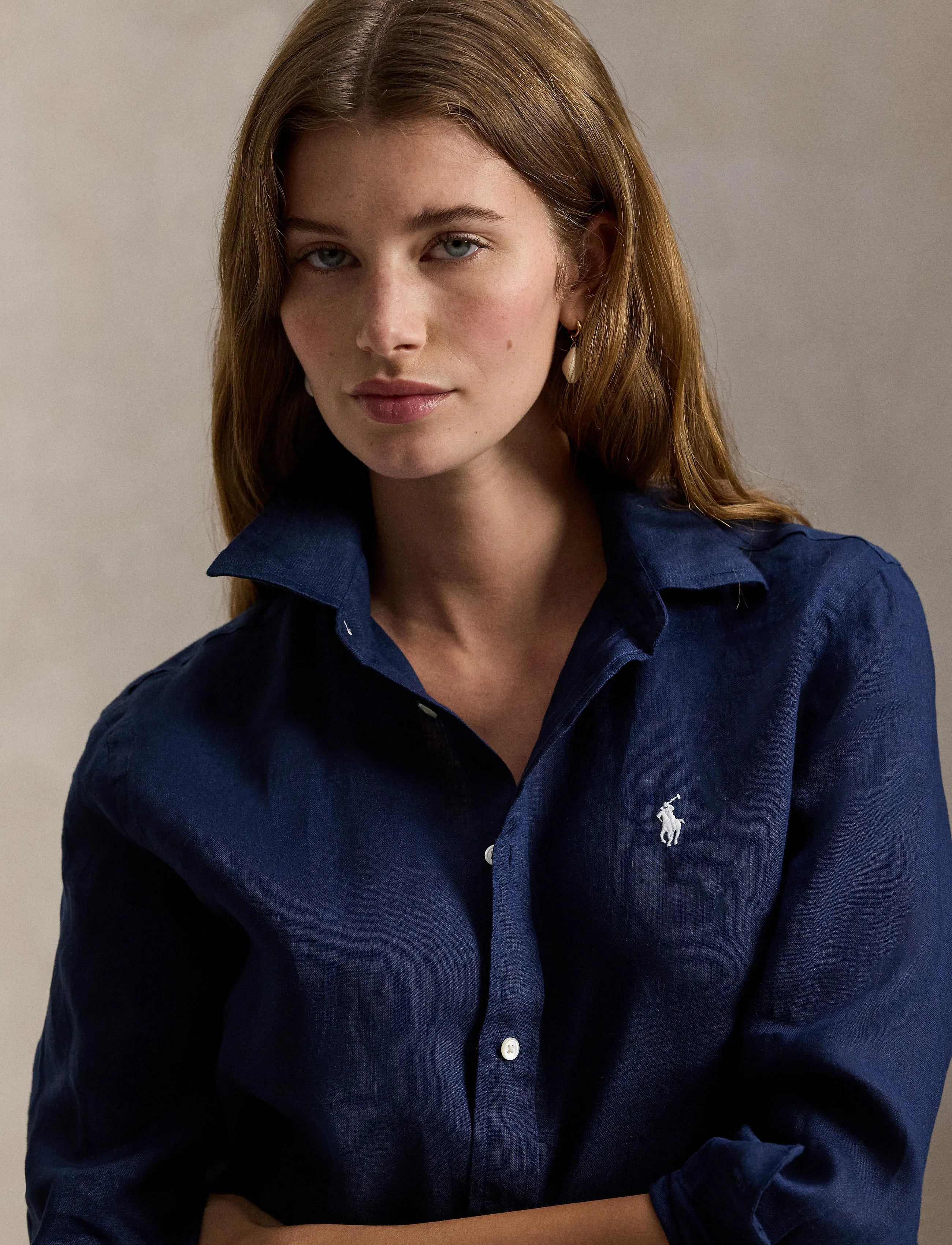 Polo Ralph Lauren - Classic Fit Linen Shirt - denimskjorter - tidal navy - 3