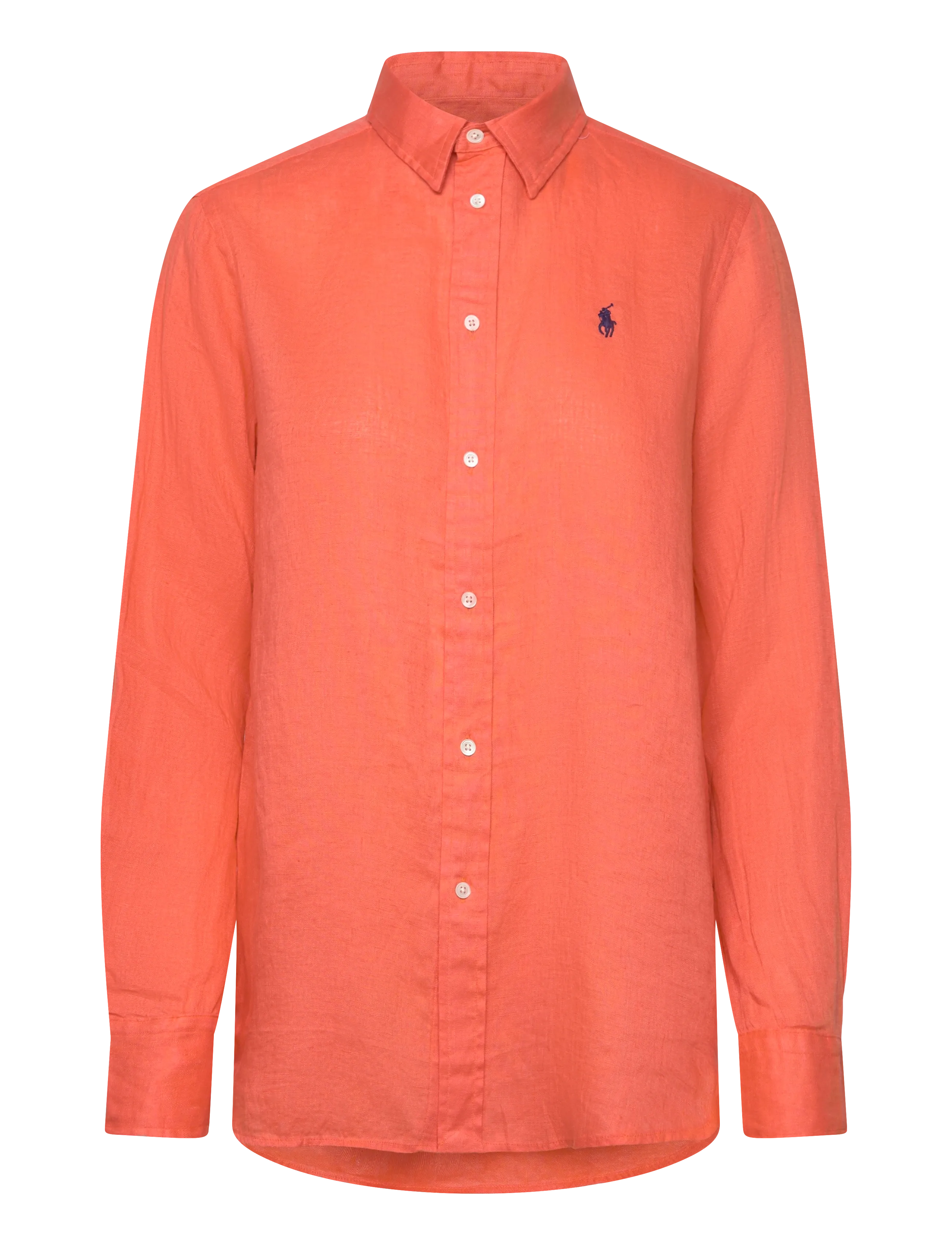 Polo Ralph Lauren Classic Fit Linen Shirt - Polo Ralph Lauren - TRUE ORANGE / orange