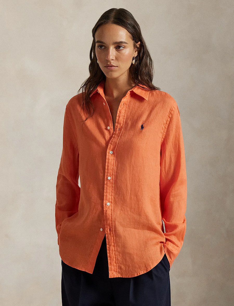 Polo Ralph Lauren - Classic Fit Linen Shirt - jeanshemden - true orange - 3