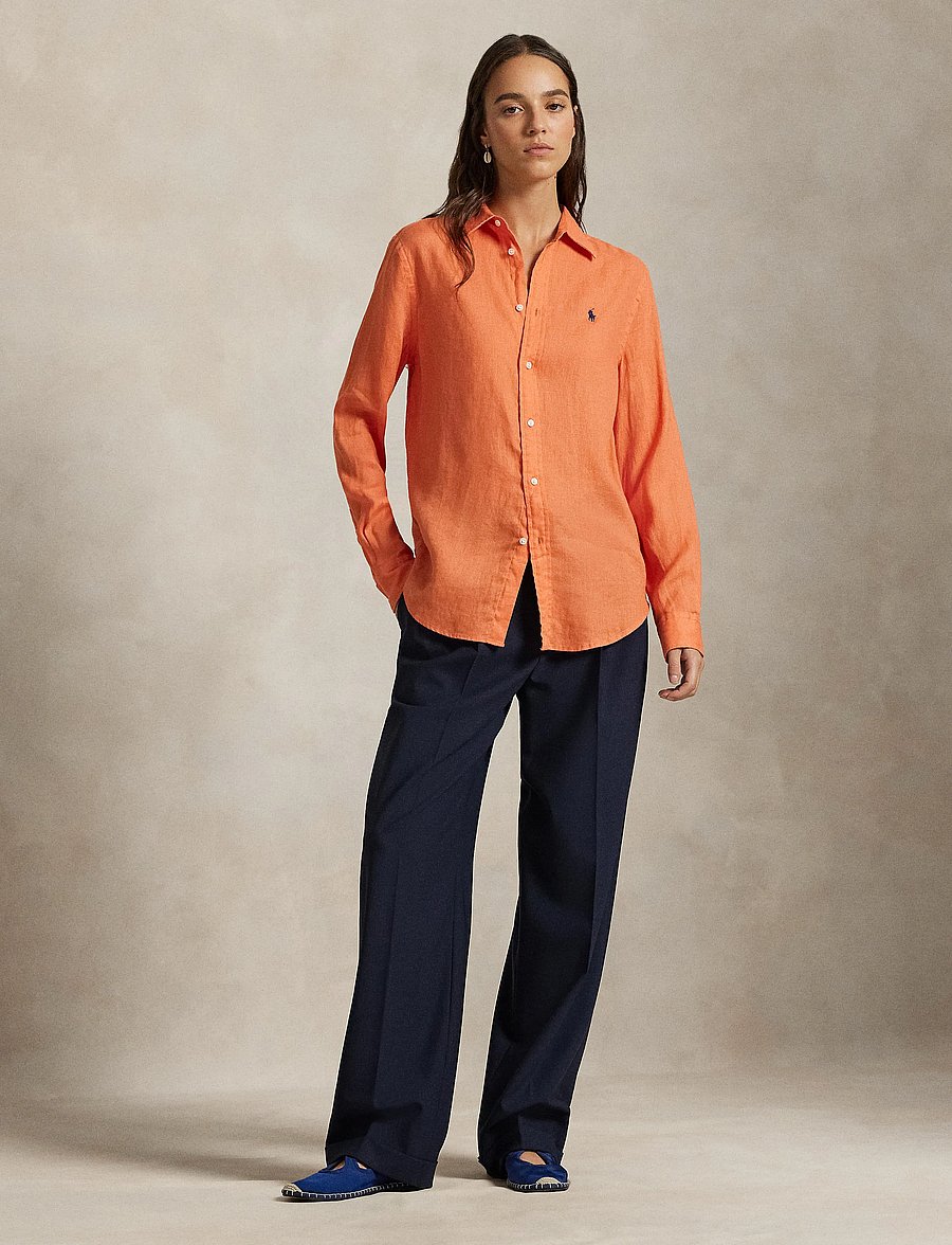 Polo Ralph Lauren - Classic Fit Linen Shirt - jeanshemden - true orange - 5