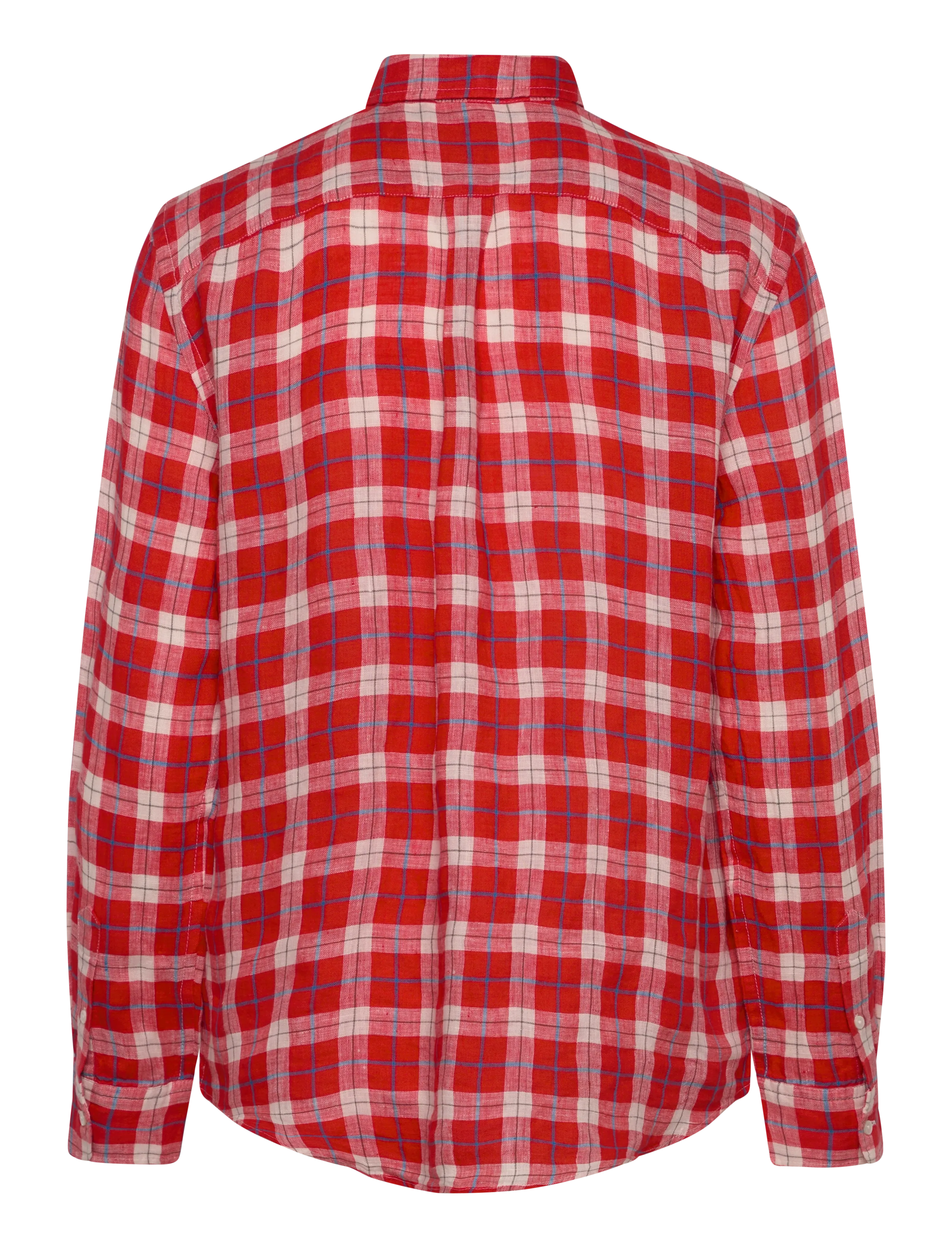 Polo Ralph Lauren - Classic Fit Plaid Linen Shirt - chemises en jeans - 2016 red white bl - 1