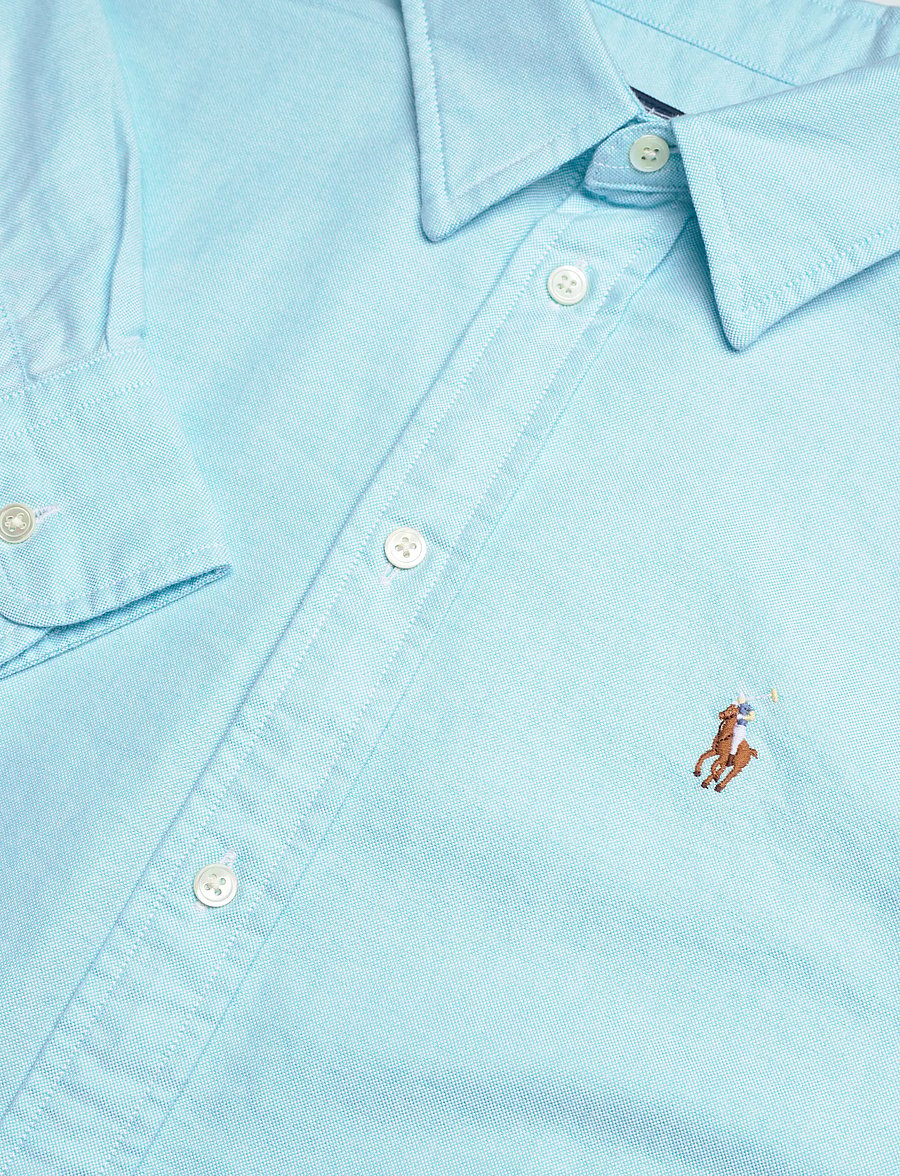 Polo Ralph Lauren - The Iconic Classic Fit Oxford Shirt - jeansskjortor - acadia blue - 2