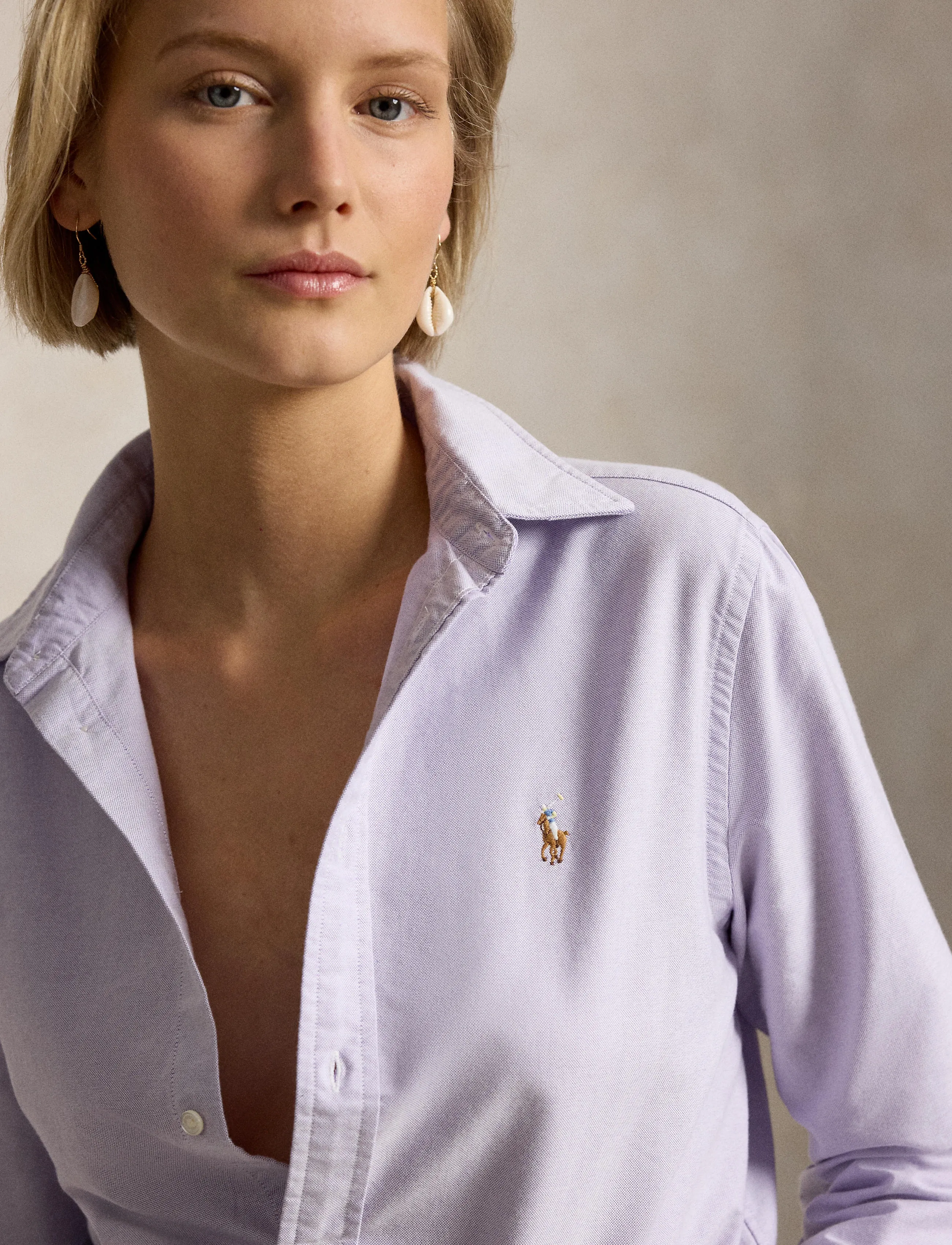 Polo Ralph Lauren - The Iconic Classic Fit Oxford Shirt - denimskjorter - sky lavender - 4