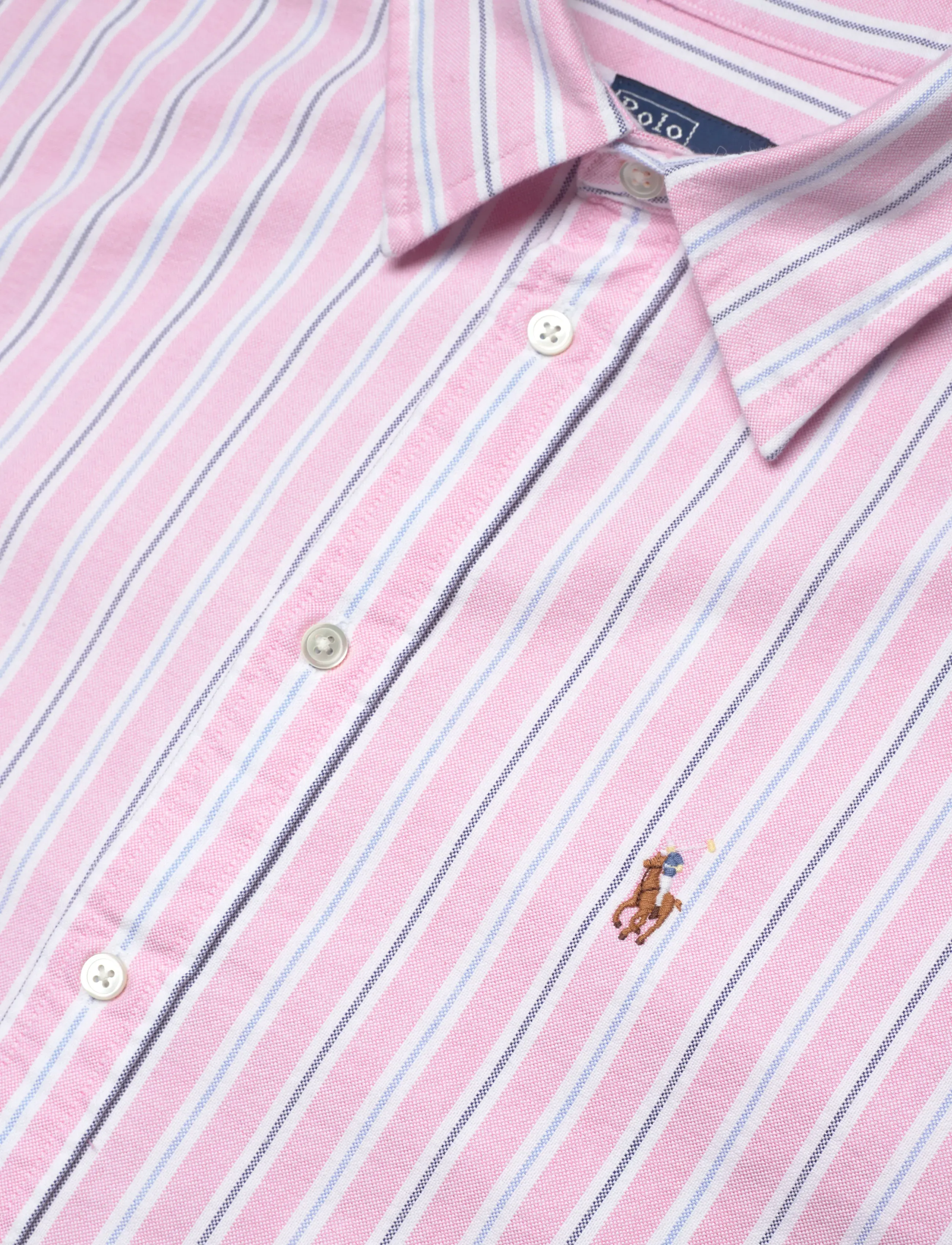 Polo Ralph Lauren - 40/1 CTN OXFORD-LSL-BFS - 169 pink blue mul - 2