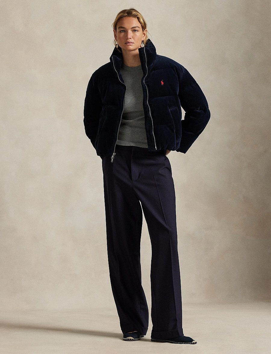 Polo Ralph Lauren - Quilted Corduroy Down Jacket - vestes d'hiver - navy - 0