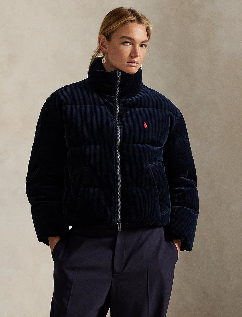 Polo Ralph Lauren - Quilted Corduroy Down Jacket - down- & padded jackets - navy - 3