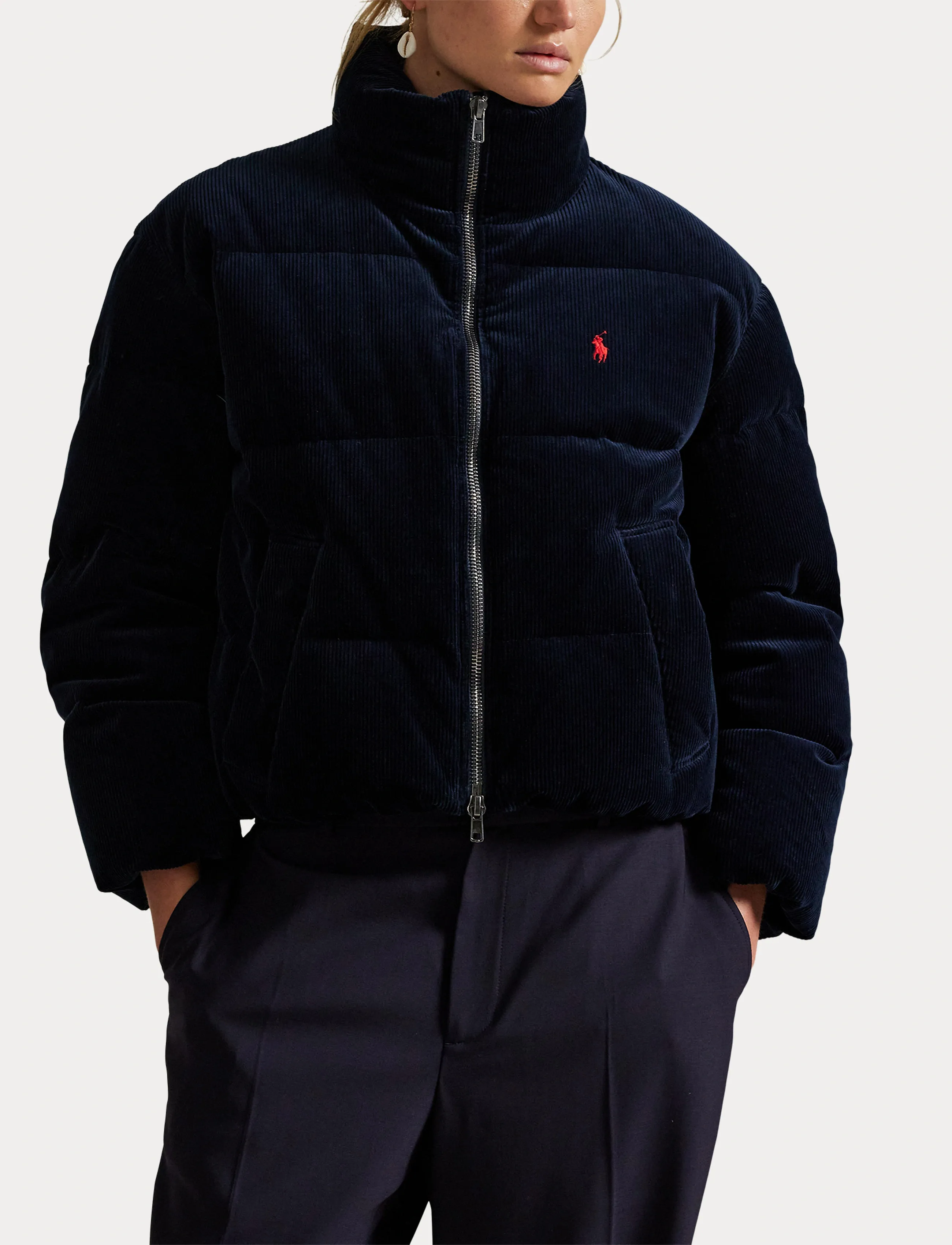 Polo Ralph Lauren - Quilted Corduroy Down Jacket - vestes d'hiver - navy - 5