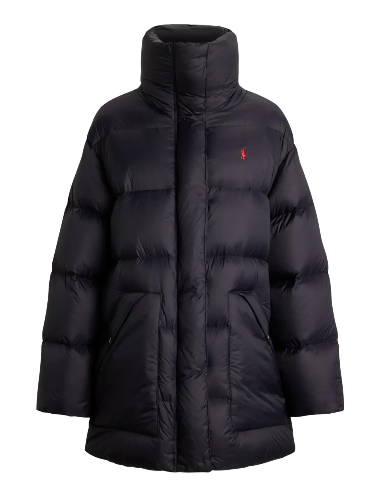 Polo Ralph Lauren Quilted Hooded Down Jacket - Tøj - POLO BLACK / black