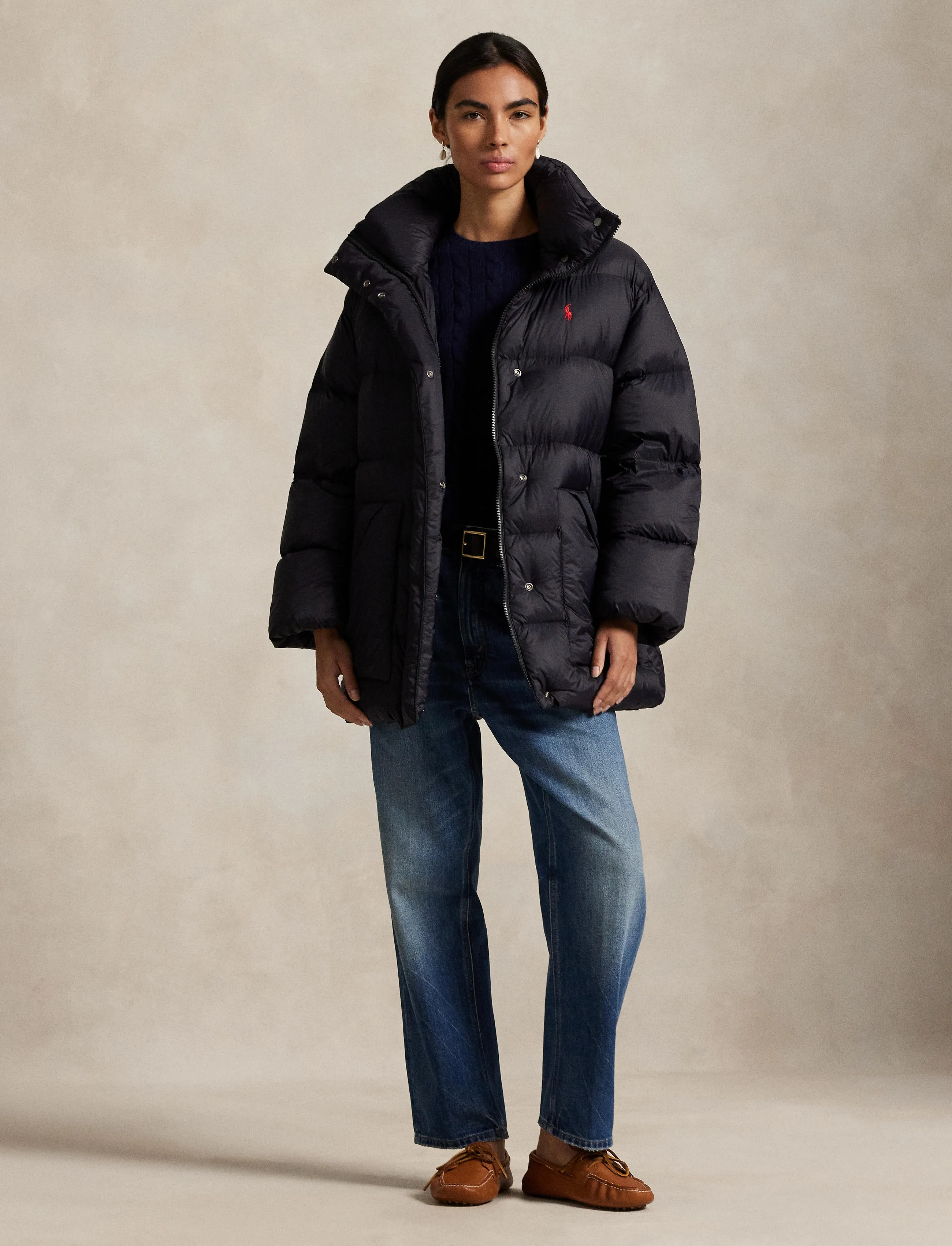 Polo Ralph Lauren Quilted Hooded Down Jacket - Winterjacken - POLO BLACK / black