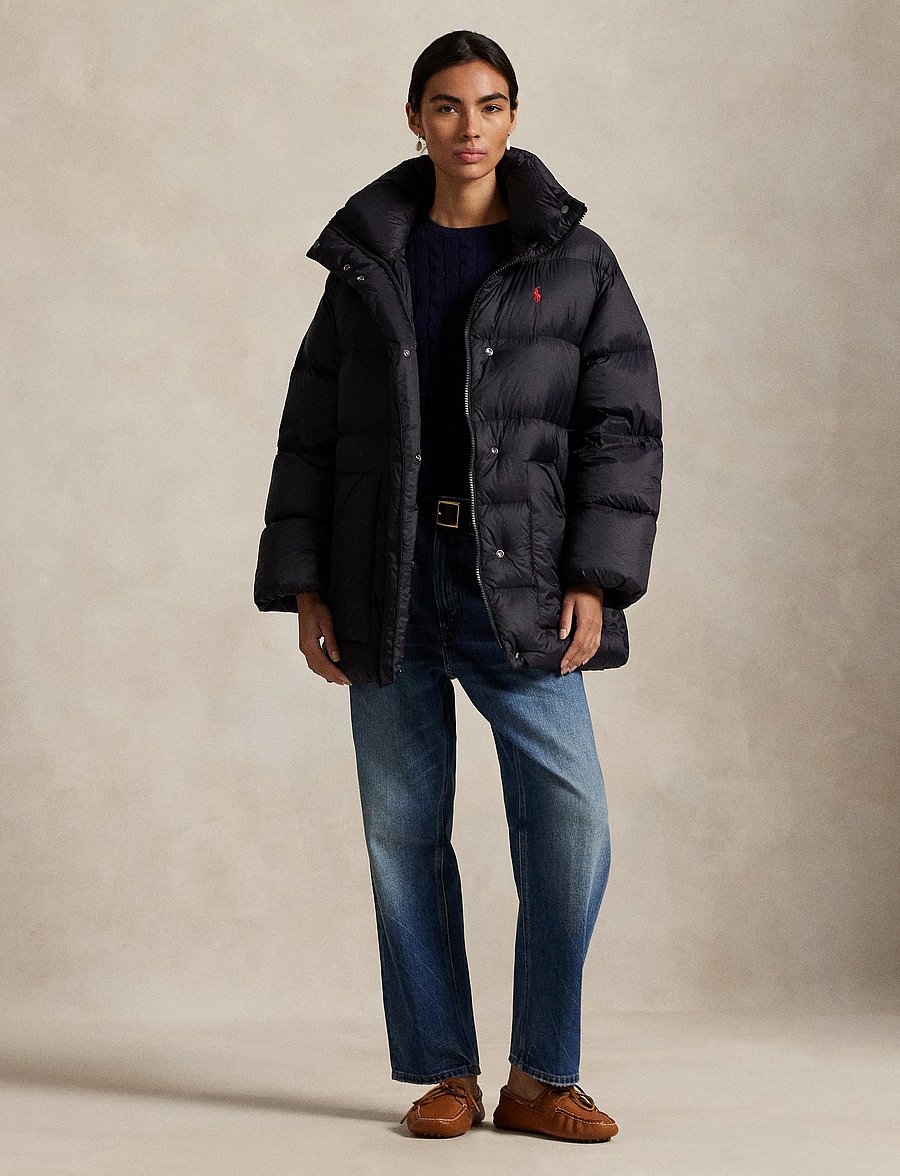 Polo Ralph Lauren - Quilted Hooded Down Jacket - gefütterte & daunenjacken - polo black - 0