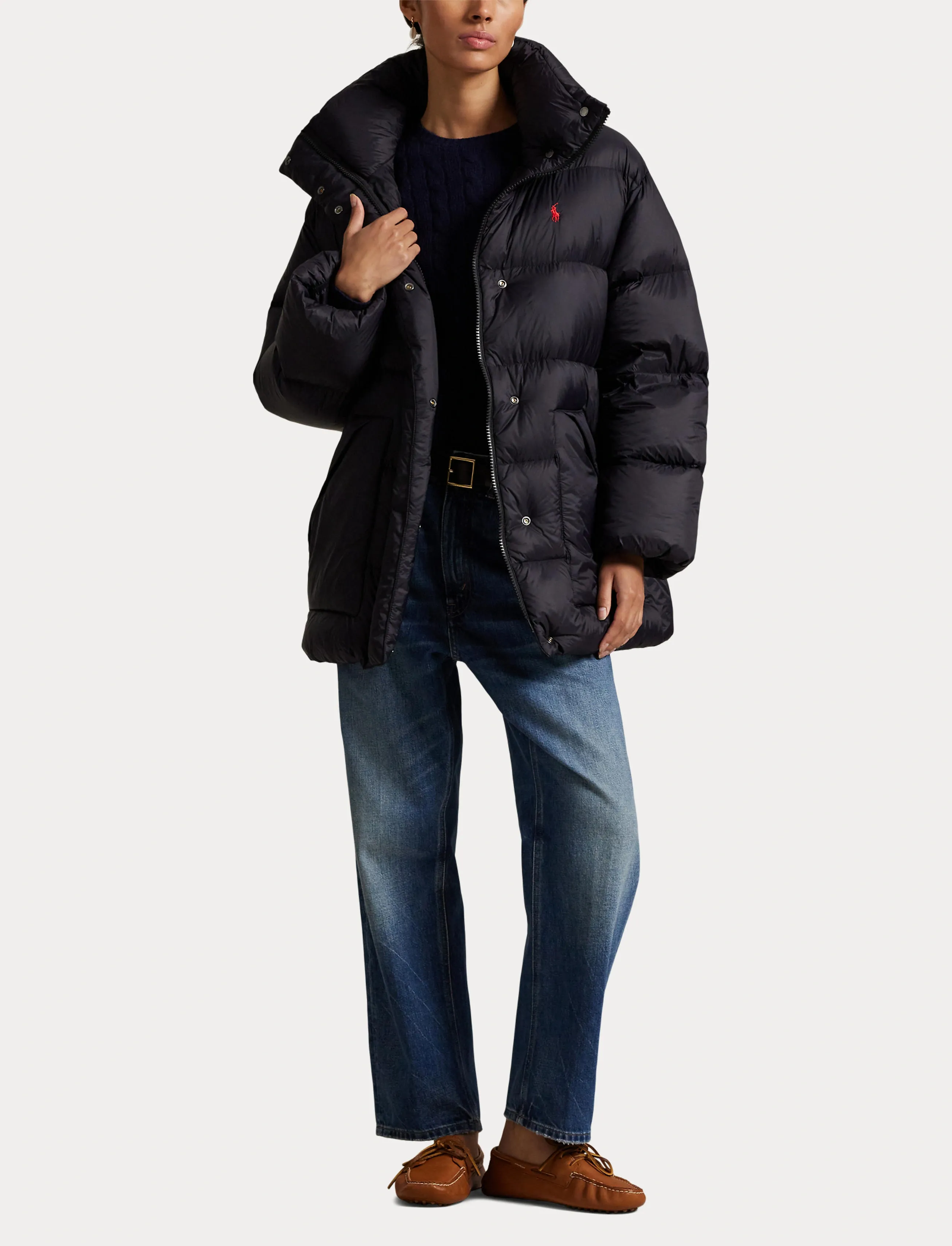 Polo Ralph Lauren - Quilted Hooded Down Jacket - gefütterte & daunenjacken - polo black - 4