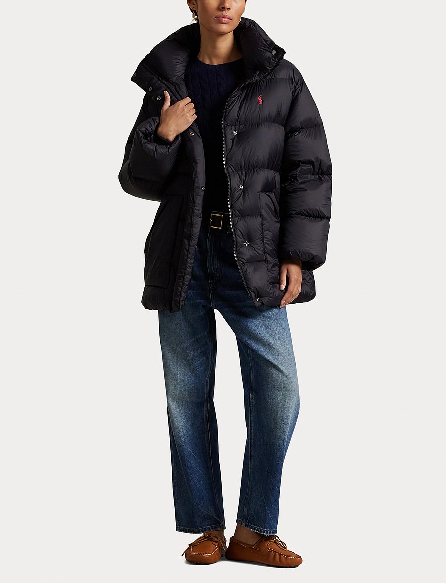 Polo Ralph Lauren - Quilted Hooded Down Jacket - gefütterte & daunenjacken - polo black - 4