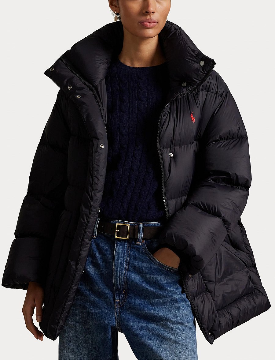 Polo Ralph Lauren - Quilted Hooded Down Jacket - gefütterte & daunenjacken - polo black - 5