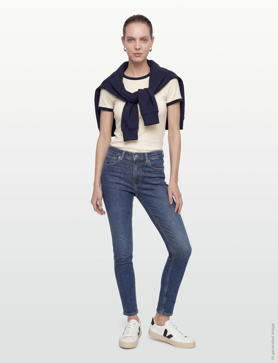 Polo Ralph Lauren - Mid-Rise Super-Slim Jean - slim jeans - celebes wash - 0