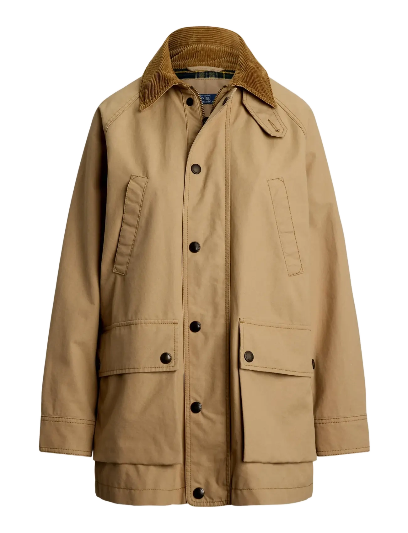 Cotton Utility Jacket - VINTAGE KHAKI